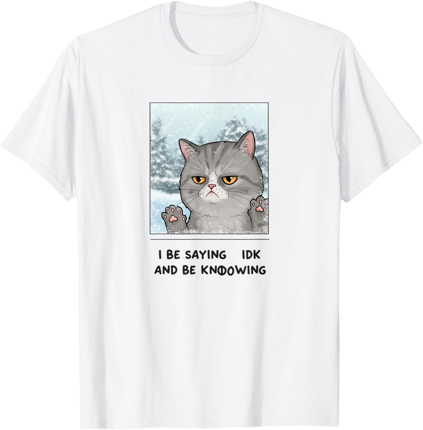 Vintage Meme Cat Funny T-Shirt for Cat Lovers - Quirky Annoyed Design - 3