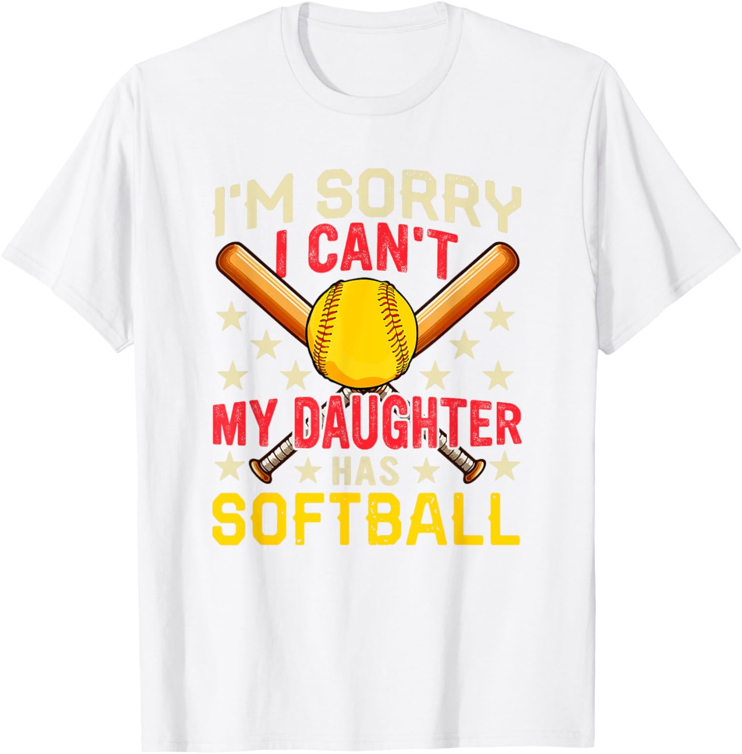 Funny Softball Player Costume Family T-Shirt for Daughters and Fans - 6