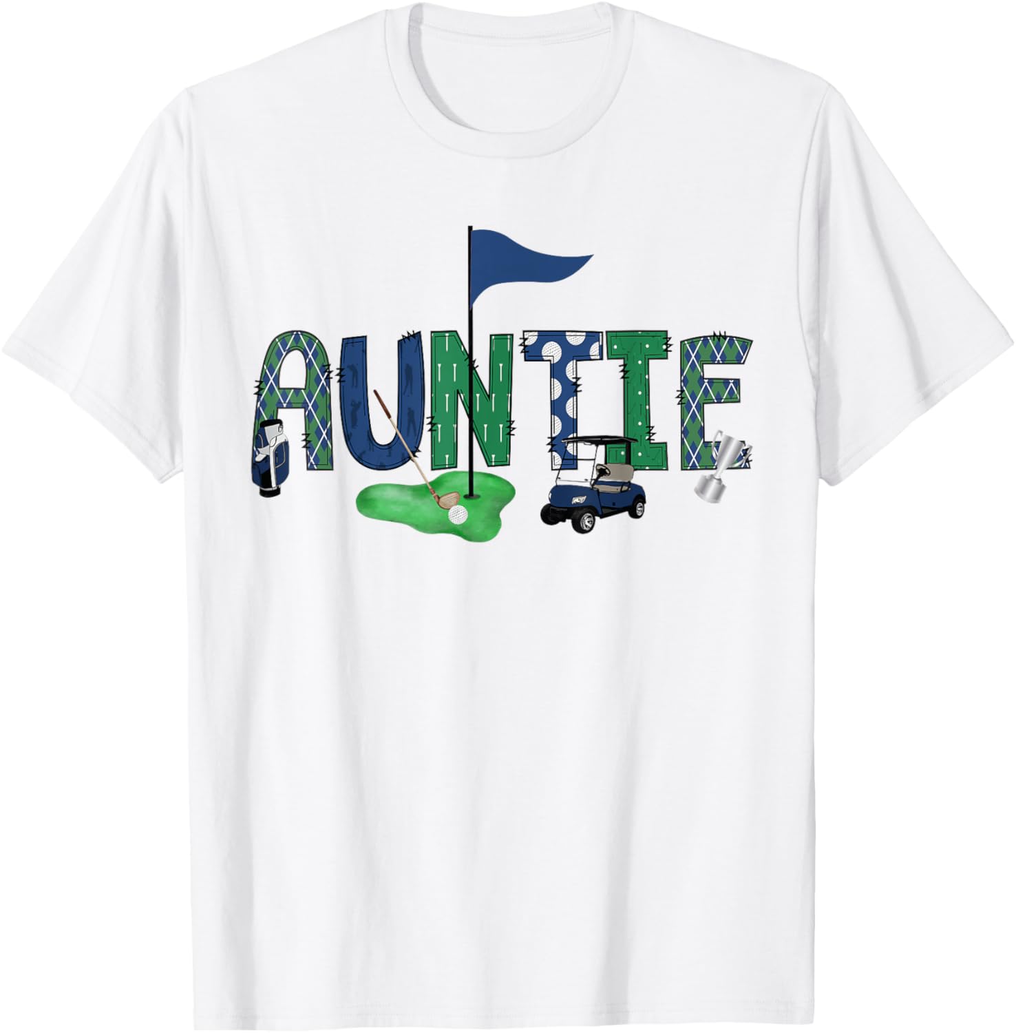 Auntie Of The Birthday Boy Golf T-Shirt for a Fun Celebration - 2