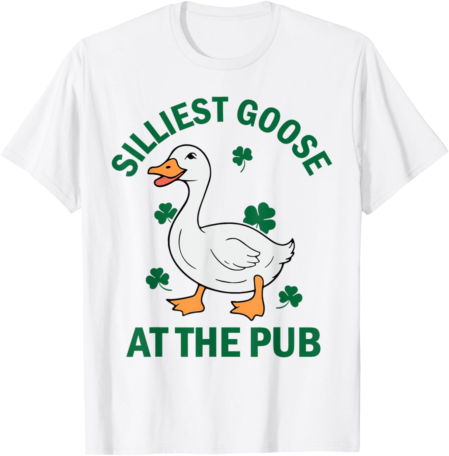 Groovy Silliest Goose St Patricks Day T-Shirt for Men and Women - 5