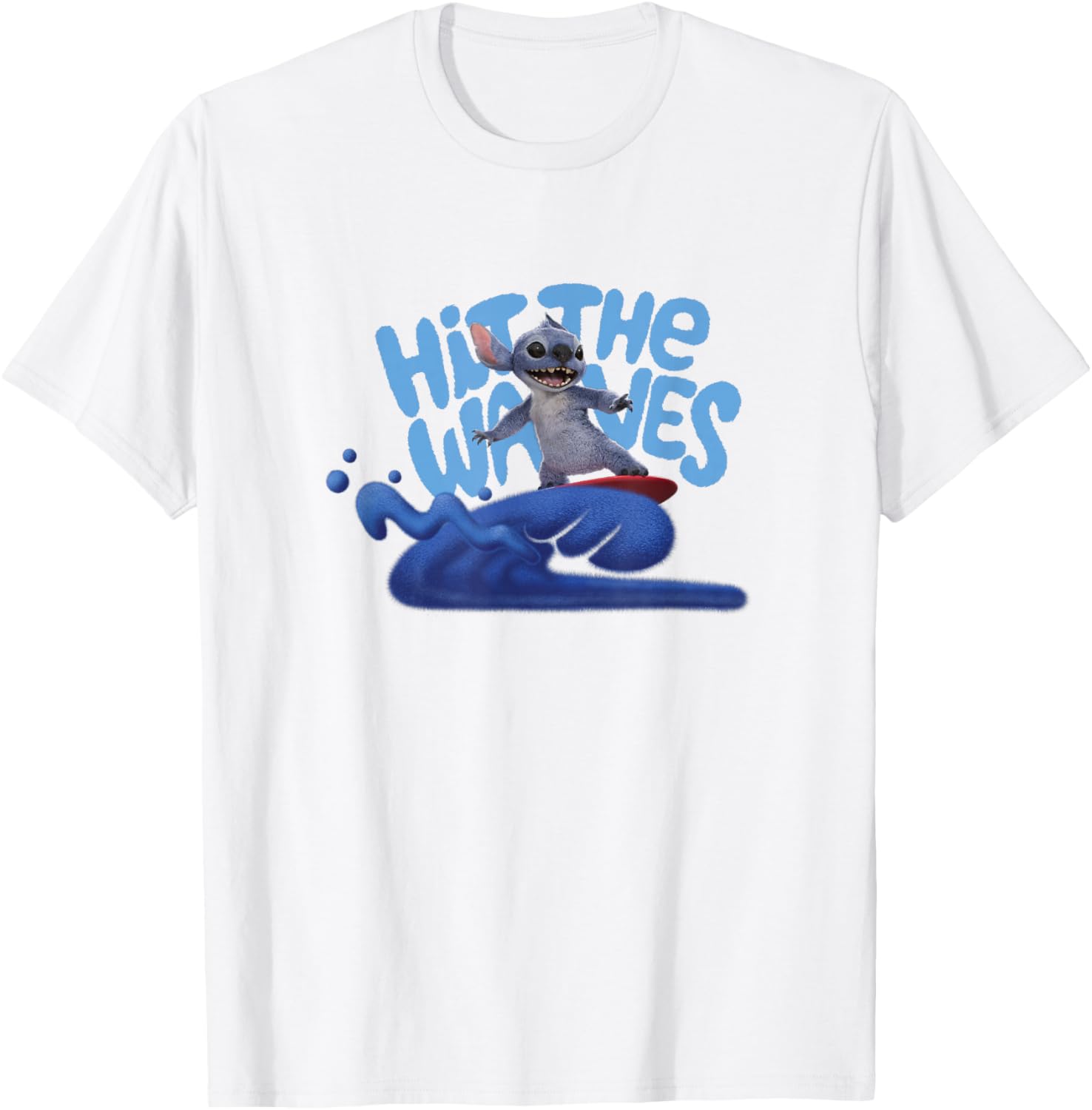 Lilo & Stitch Surfing Stitch T-Shirt for Fun Beach Days and Casual Wear - 1