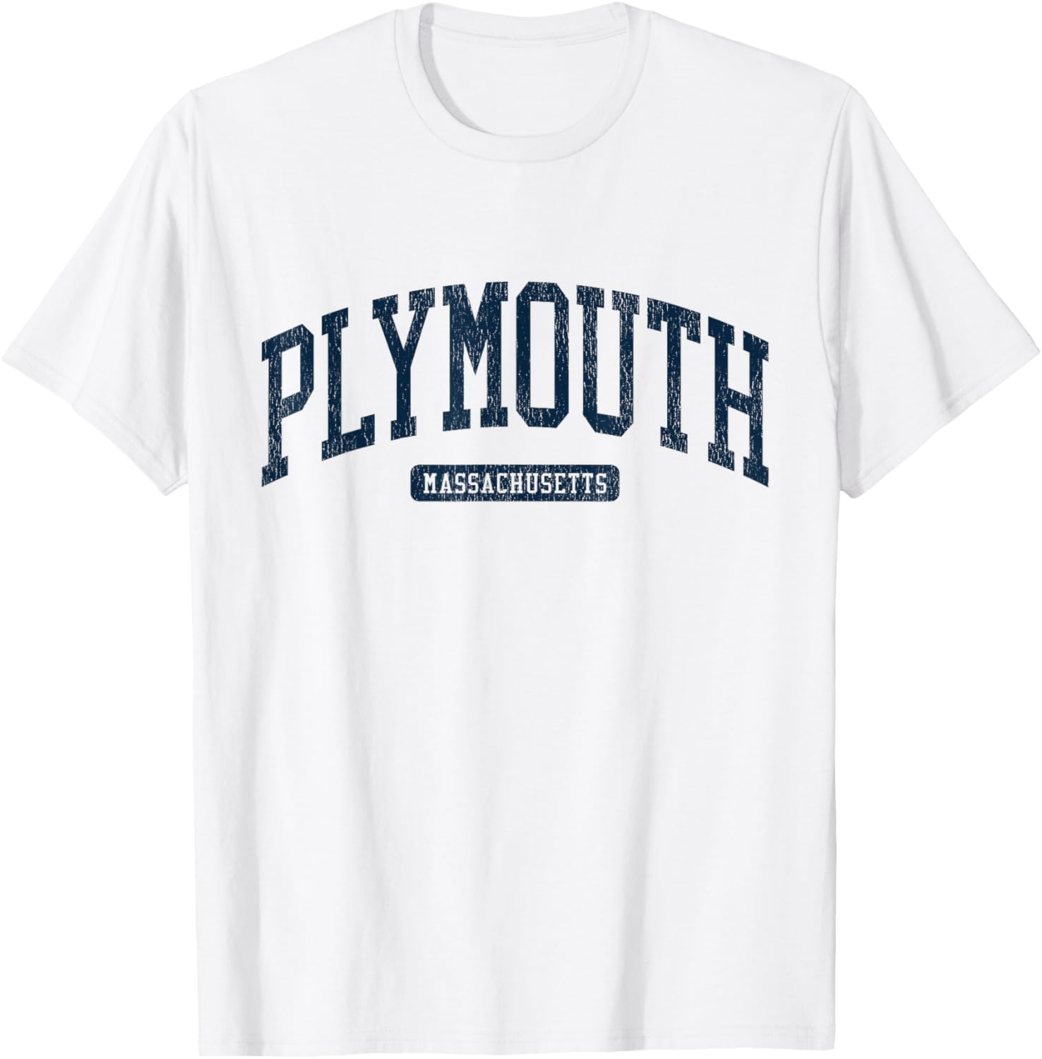 Plymouth MA College Blue T-Shirt for Stylish Campus Vibes - 5