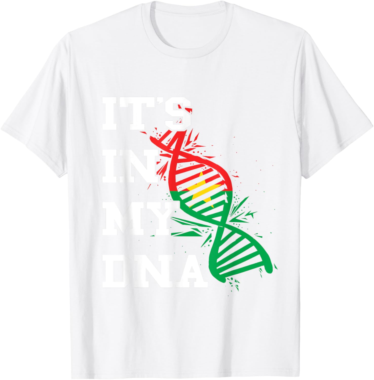 Burkina Faso Flag Its In My DNA Burkina Fasoan Roots T-Shirt - 14