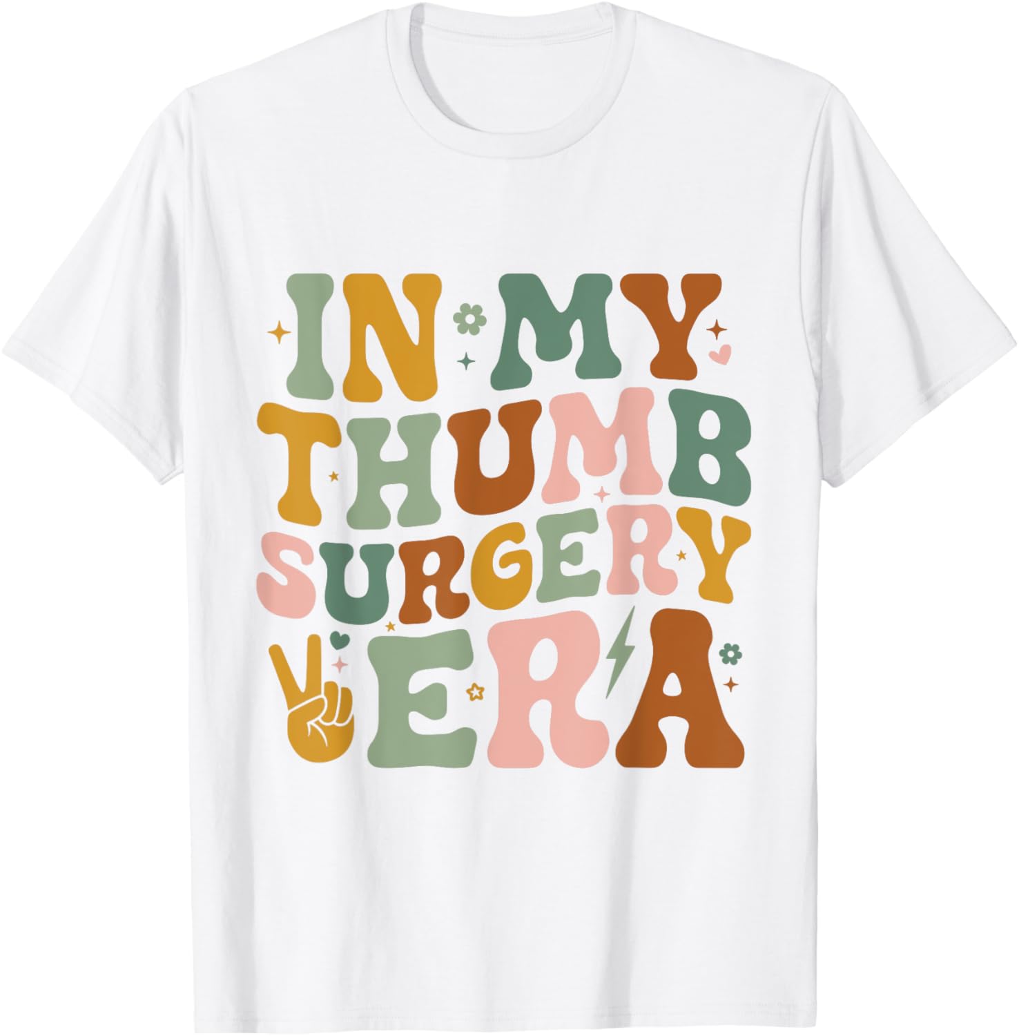 In My Thumb Surgery Era T-Shirt for Broken Thumb Recovery Comfort - 9
