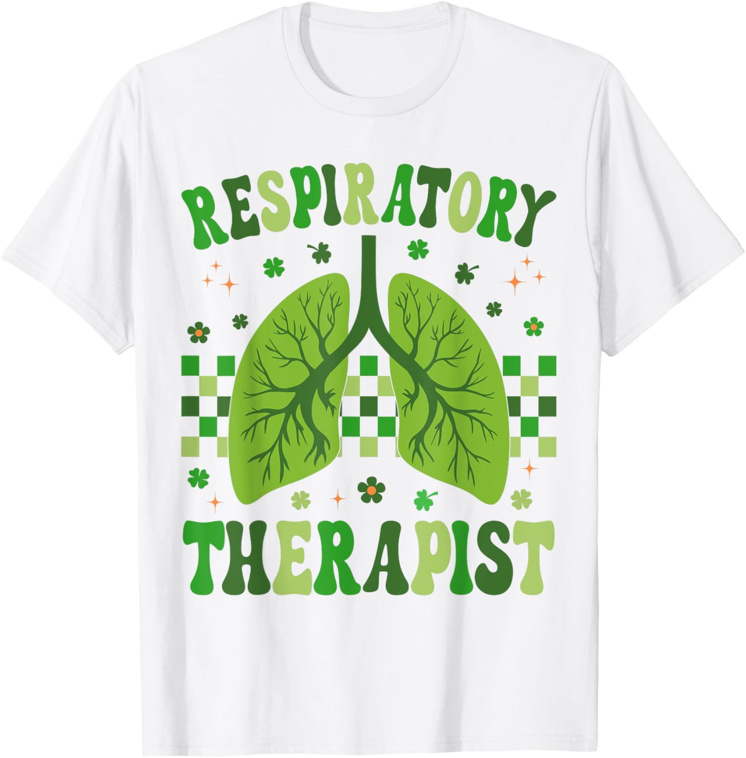 Groovy St Patrick's Day T-Shirt for Respiratory Therapy Nurses - 2