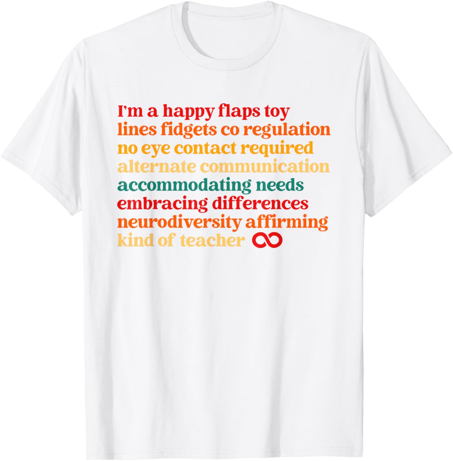 Funny I'm A Happy Flaps Toy Fidget T-Shirt for Fun and Relaxation - 5