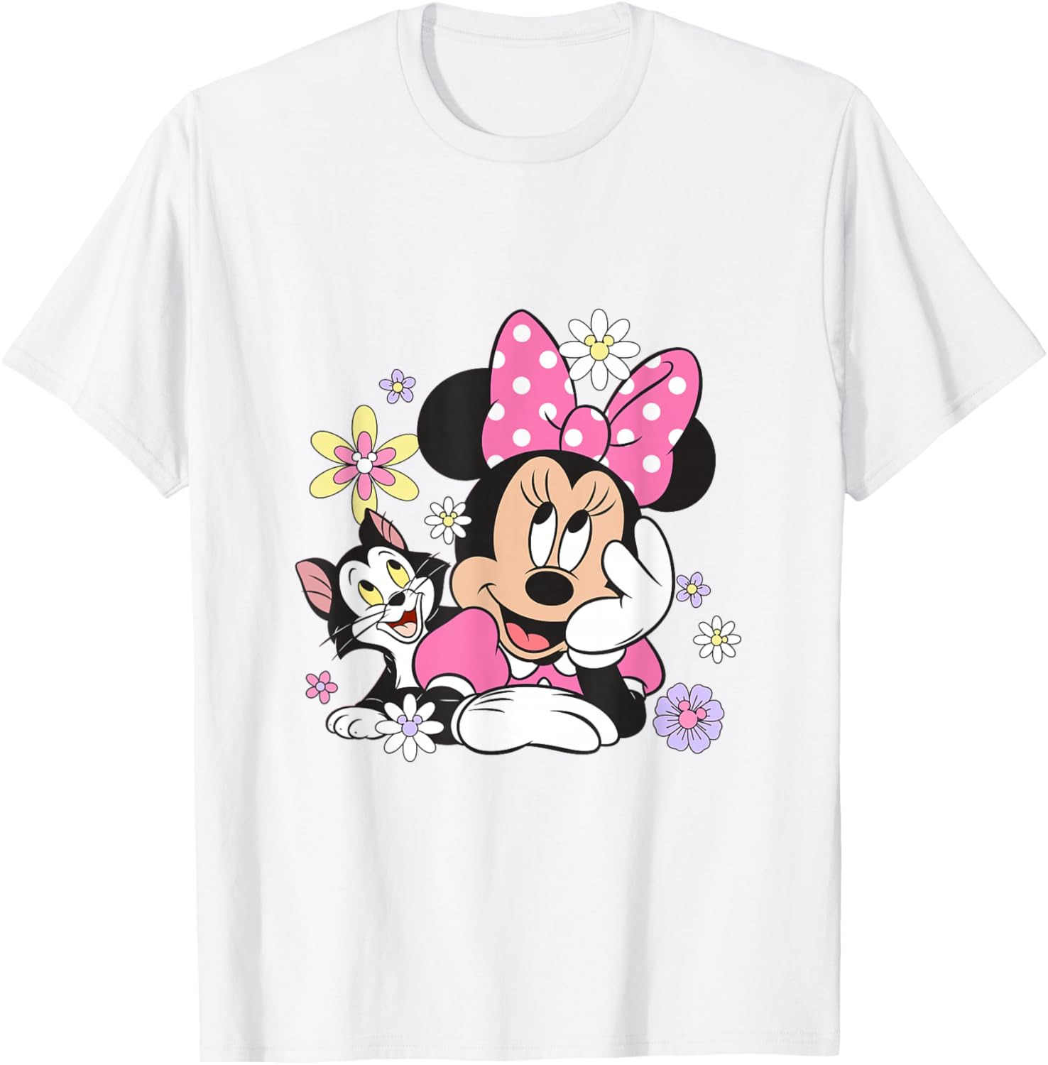 Minnie Mouse Figaro Floral T-Shirt for Disney Fans and Fashion Lovers - 8