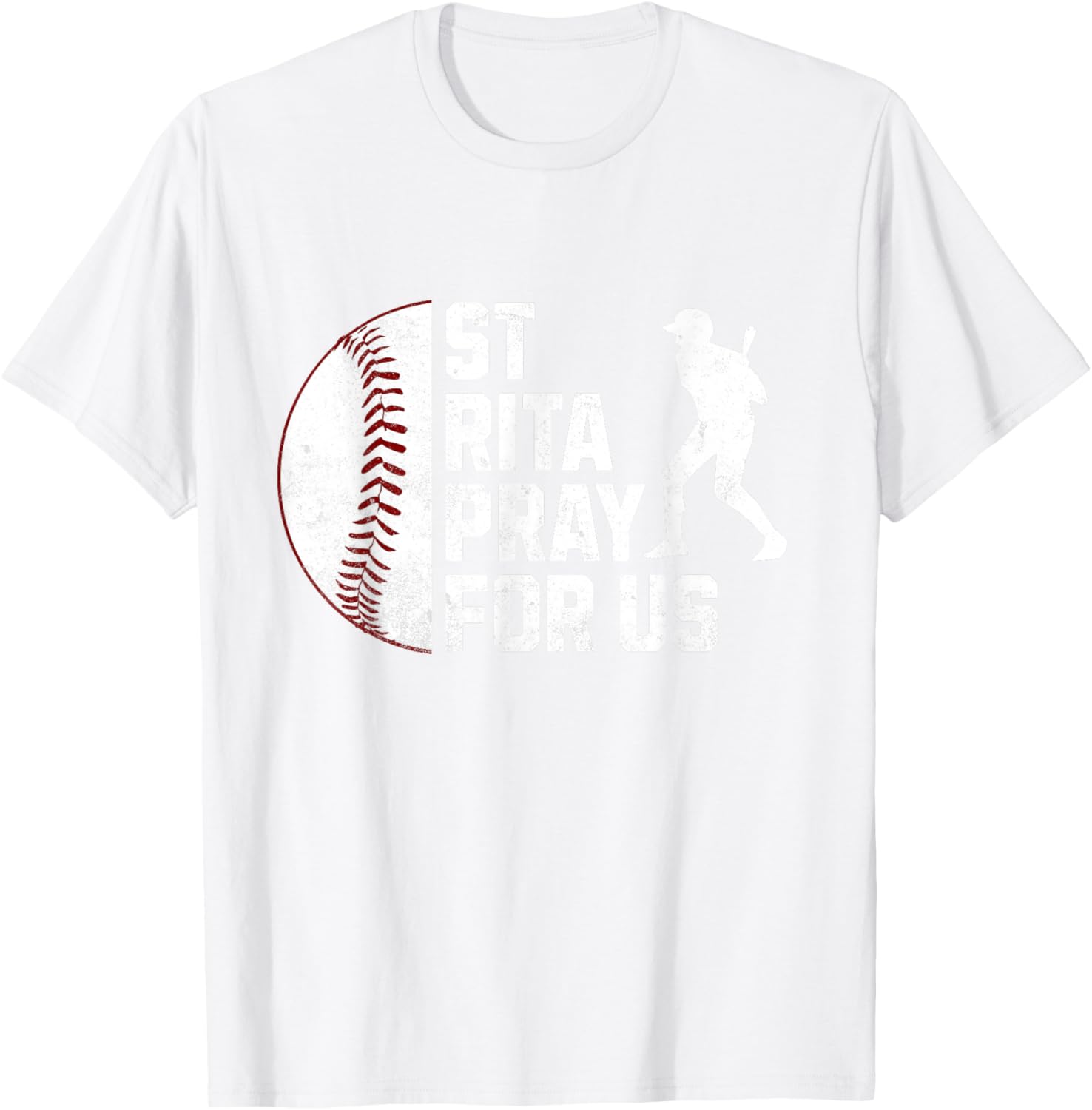 St Rita of Cascia Baseball Batter Patron Saint T-Shirt for Sports Lovers - 7