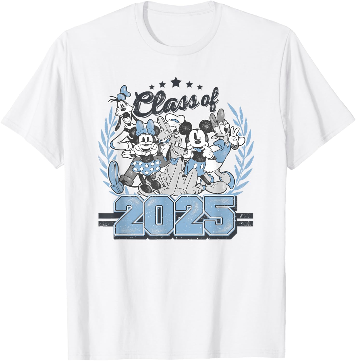 Disney Mickey And Friends Class Of 2025 Retro T-Shirt for Fans - 1