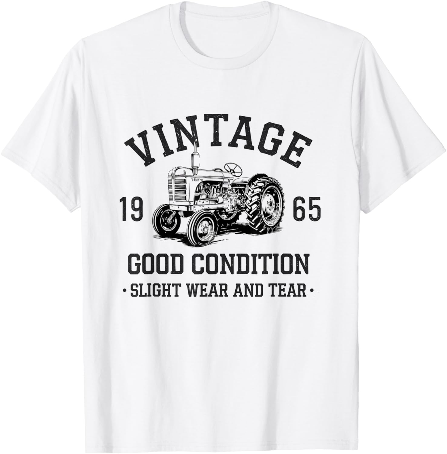 Vintage Tractor T-Shirt for Enthusiasts with Slight Wear and Tear Since 1960 - 3