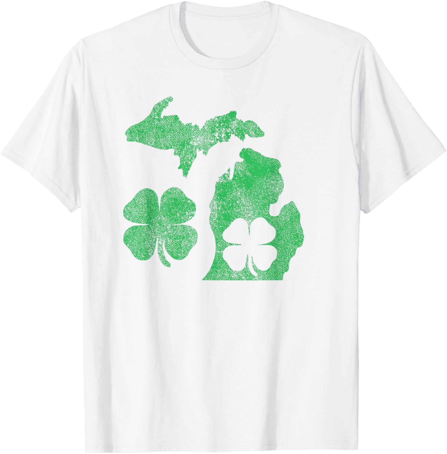 Michigan Shamrock St Patricks Day T-Shirt for Celebrating Irish Pride - 26