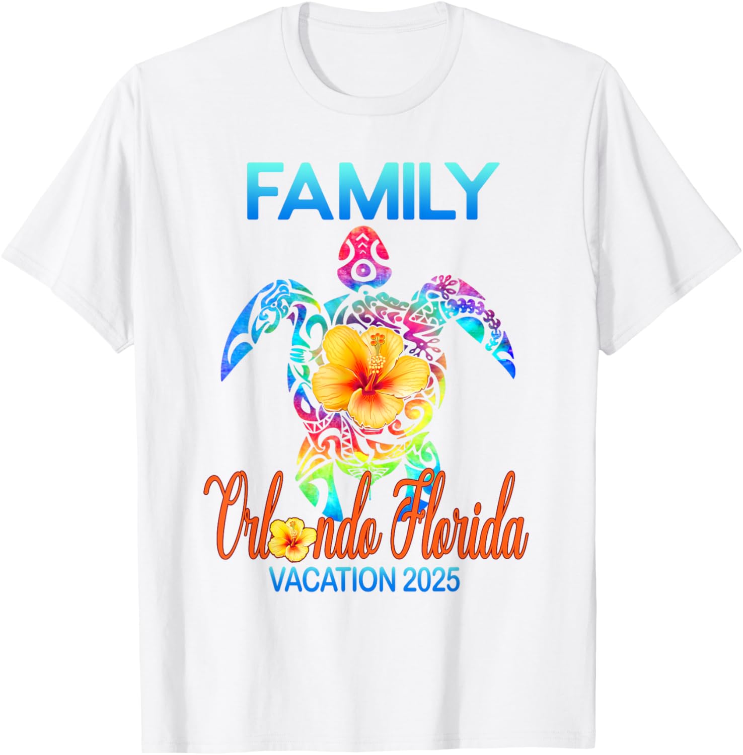 Family Orlando Florida Vacay 2025 Tie Dye T-Shirt for Fun Adventures - 4