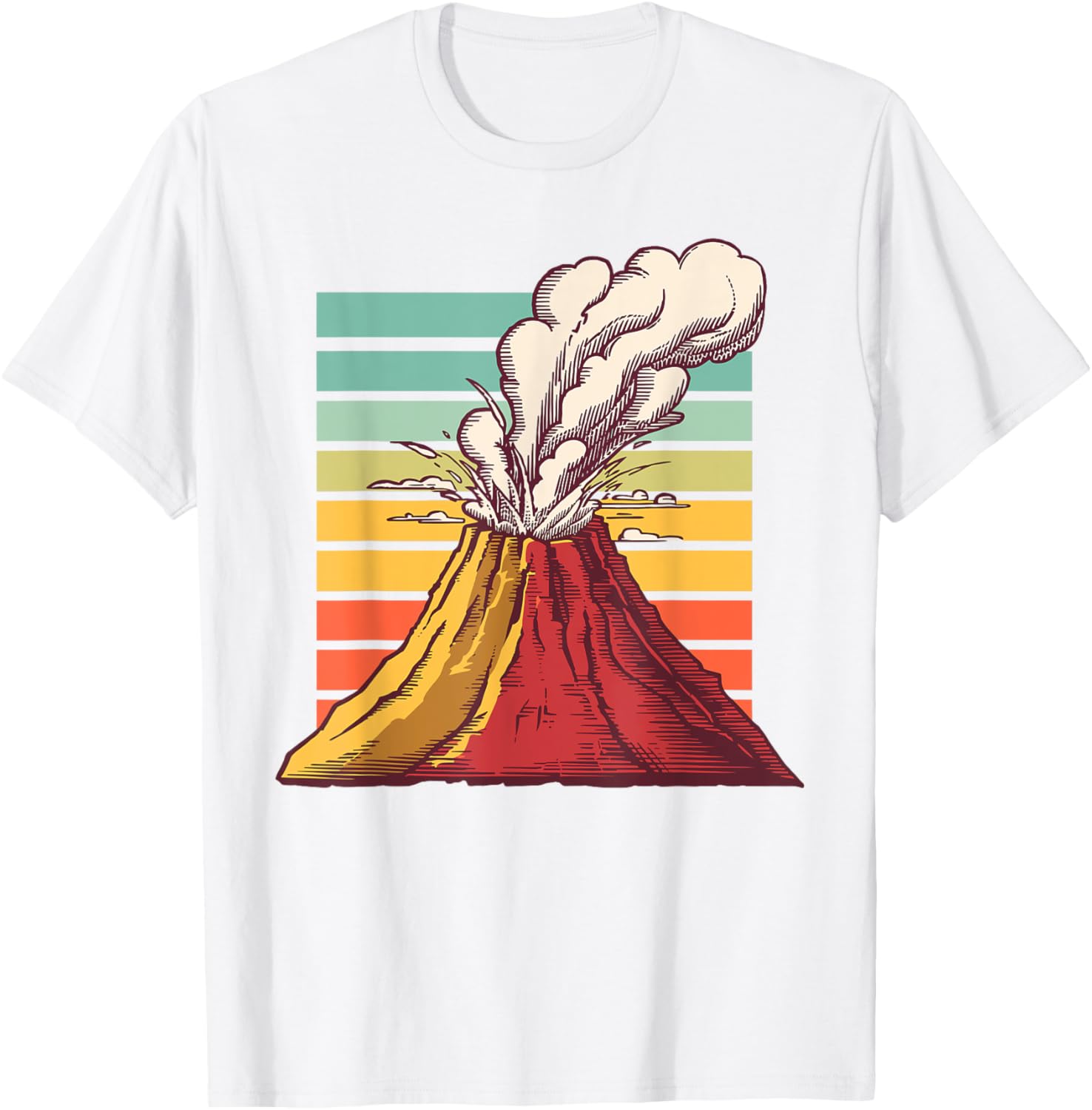 Cool Volcano Art T-Shirt for Men, Women, and Kids - Perfect for Geology Lovers - 16