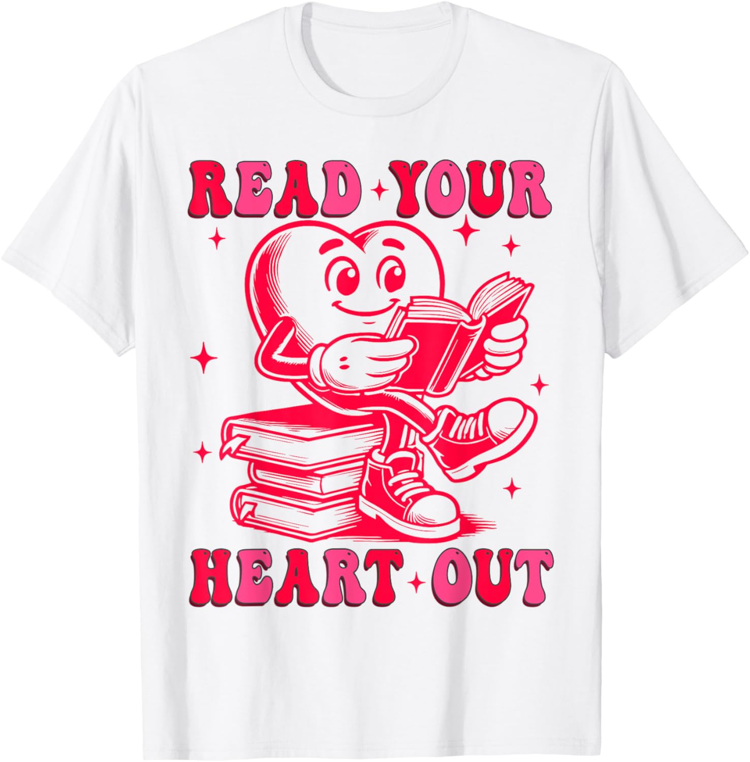 Read Your Heart Out Valentine's Day T-Shirt for Book Lovers - 7