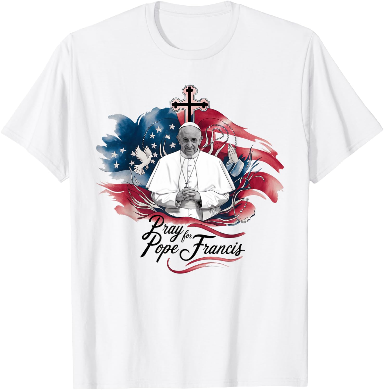 Inspire with Pope Francis T-Shirt Pray for Francis Apparel for All - 1