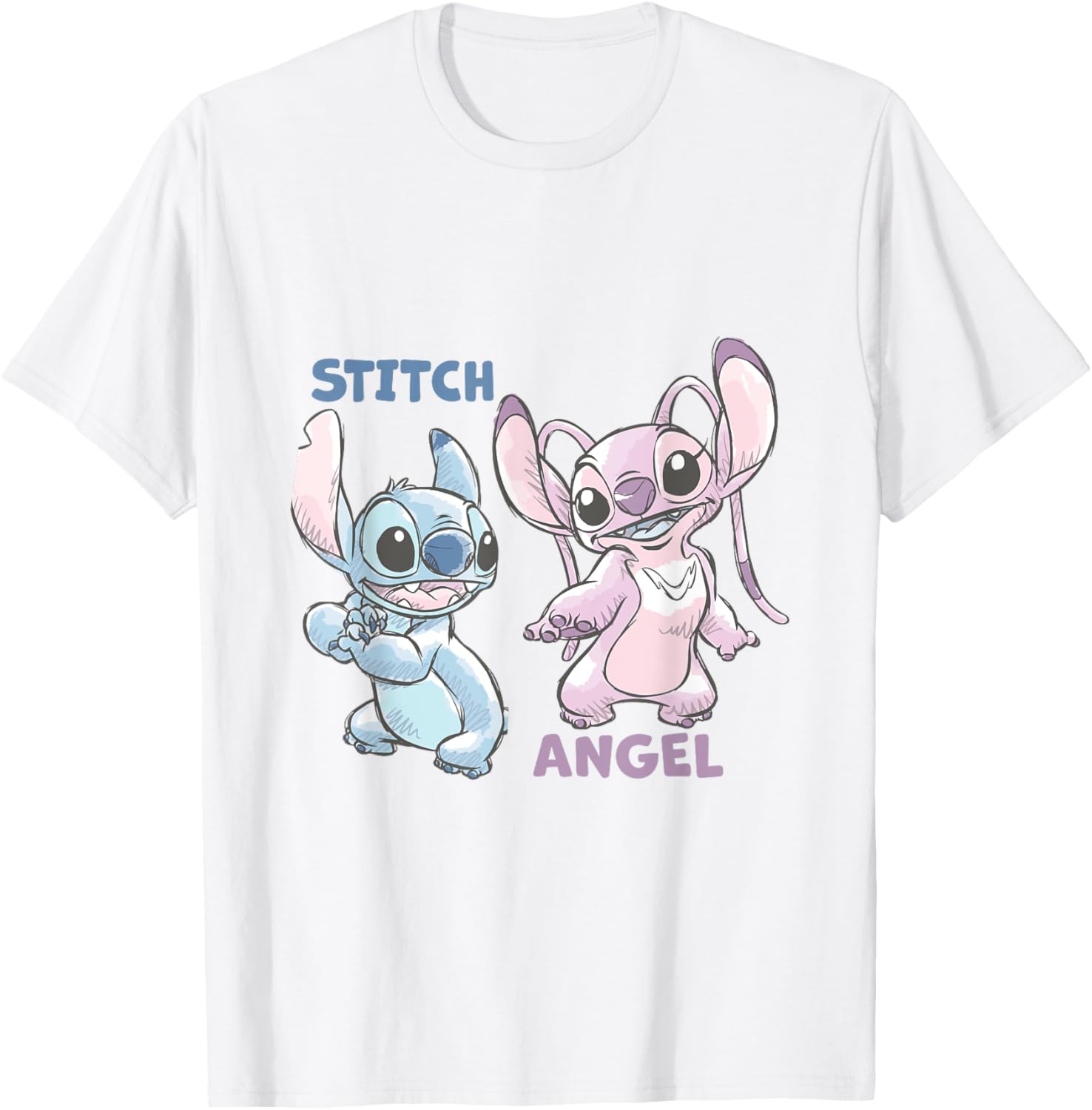 Disney Lilo and Stitch Moments T-Shirt featuring Angel and Stitch Design - 6
