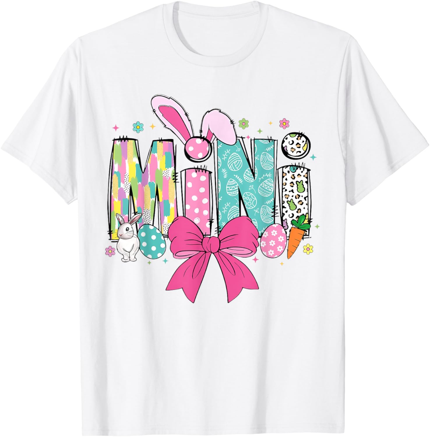 Adorable Mama Bunny Easter T-Shirt for Matching Family Celebrations - 1