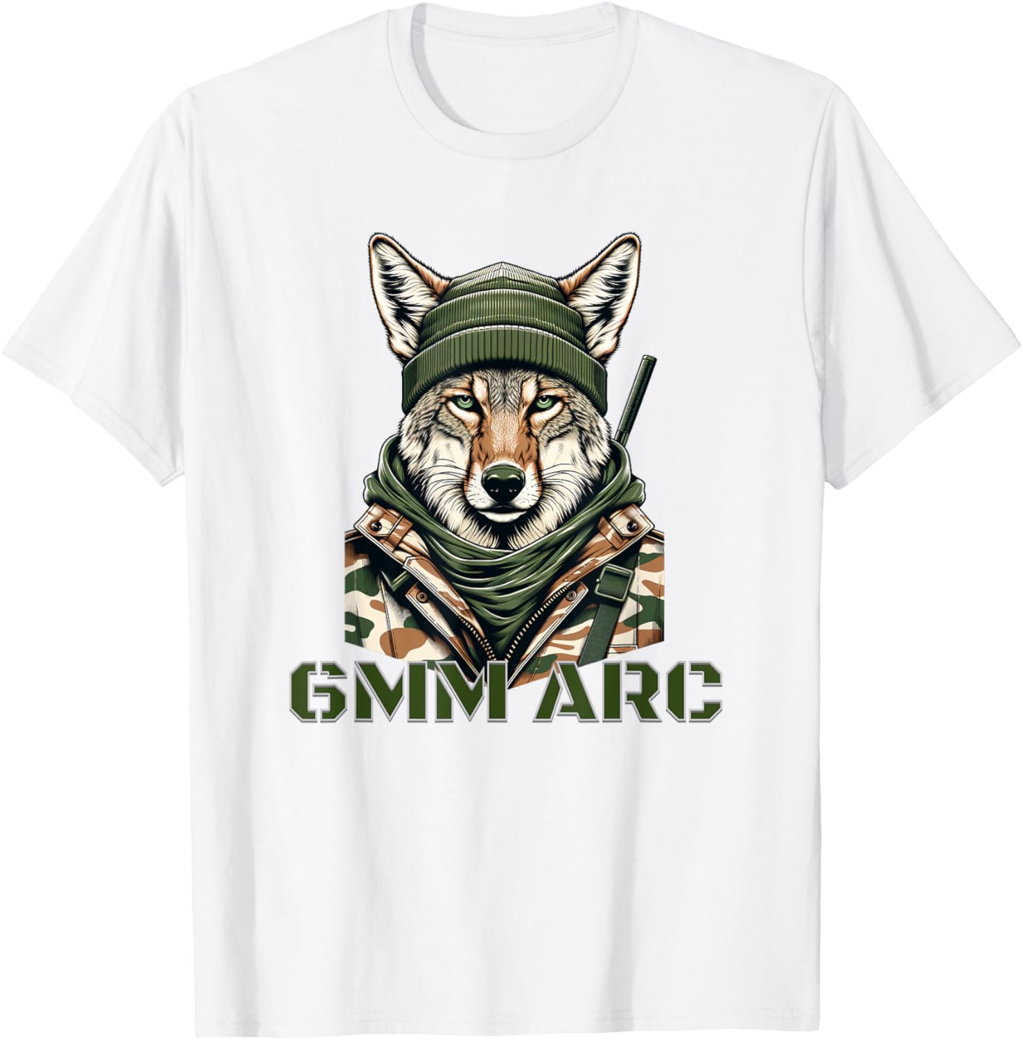 Coyote in Camo 6MM ARC T-Shirt for Comfortable Outdoor Adventures - 5