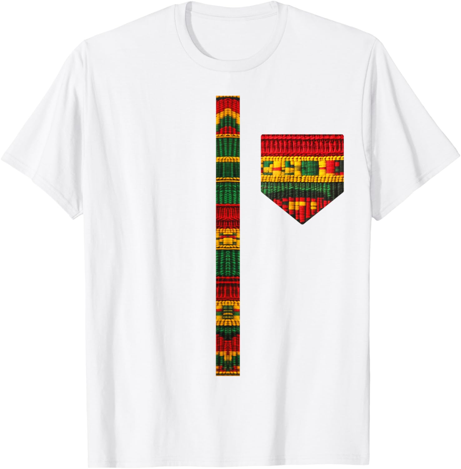 Stylish African Print Dashiki Kente Art T-Shirt for Men and Boys - 27