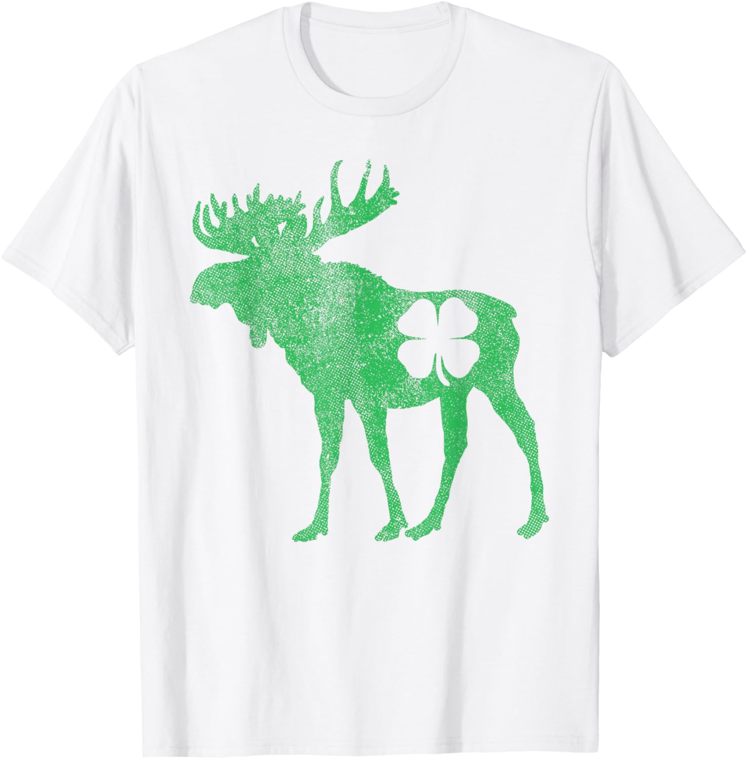 Funny Moose Shamrock St Patricks Day T-Shirt for Irish Celebration - 11