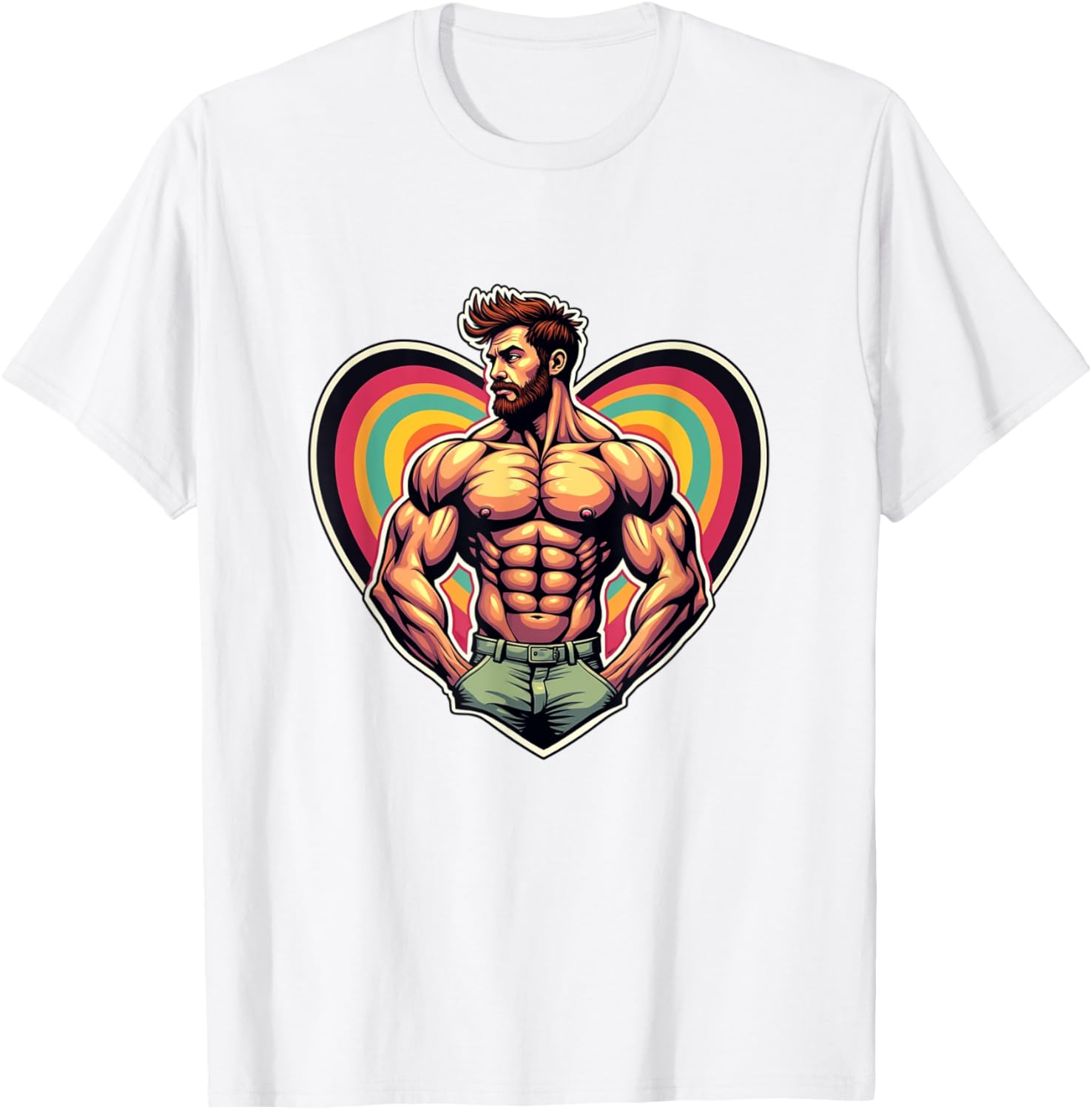 Funny I Love Ginger Daddy LGBTQ Pride Vintage T-Shirt for Men and Women - 10