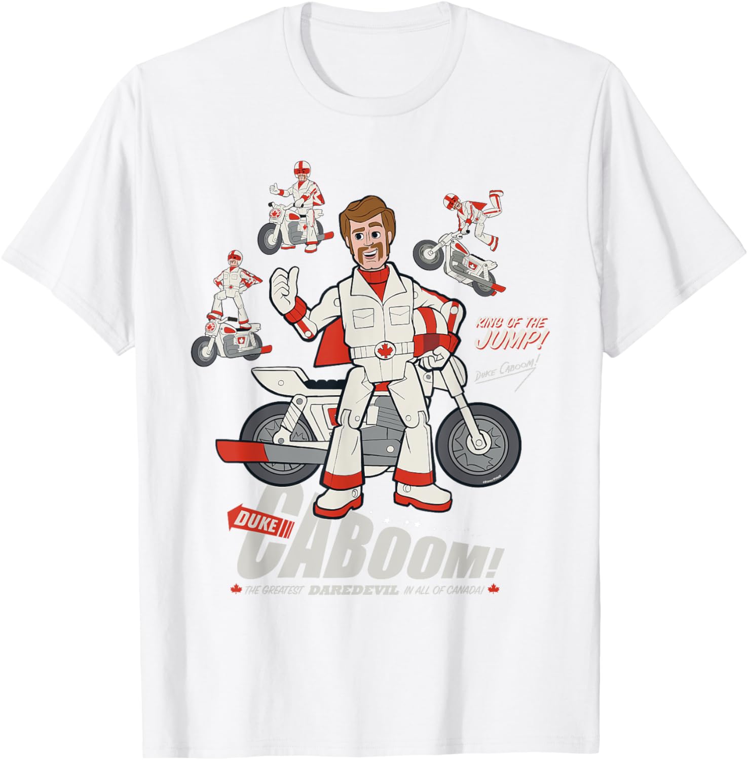 Disney Pixar Toy Story Duke Caboom Stuntman Fun Graphic T-Shirt - 17