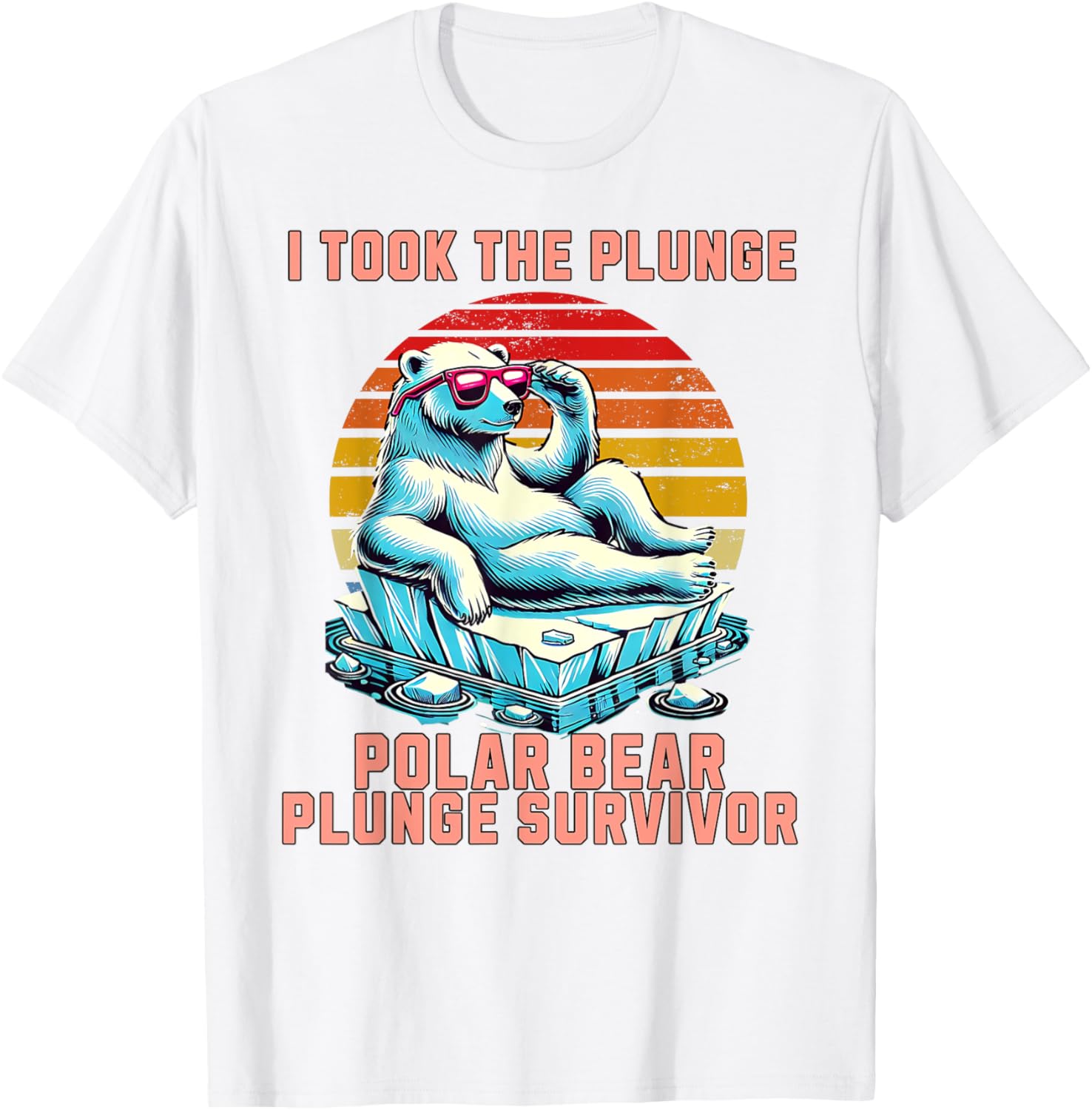 Polar Bear Plunge Survivor 2025 Fun Winter Adventure T-Shirt for Adventurers - 12