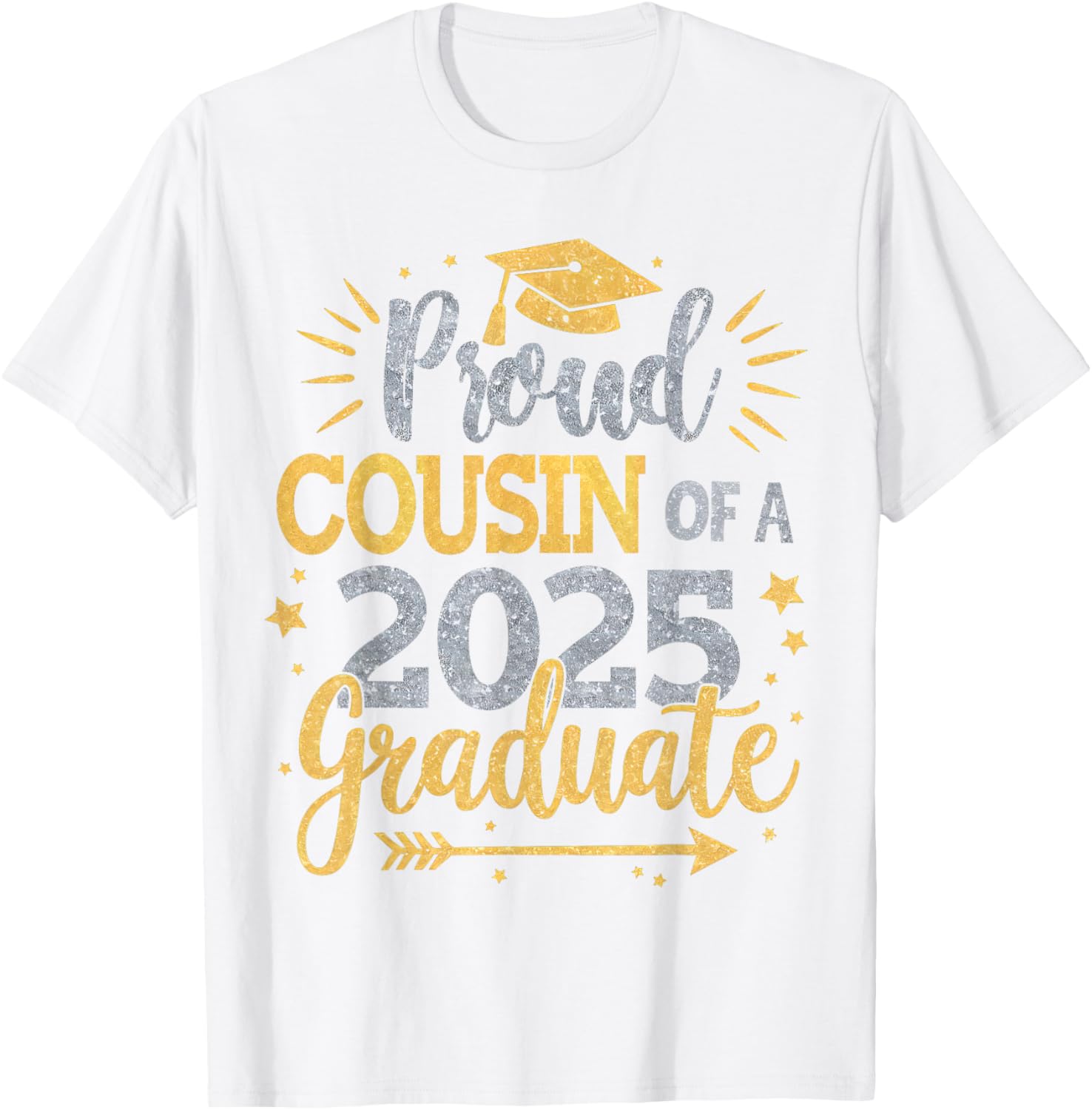 Proud Cousin of Class of 2025 Graduate T-Shirt for Seniors - 2