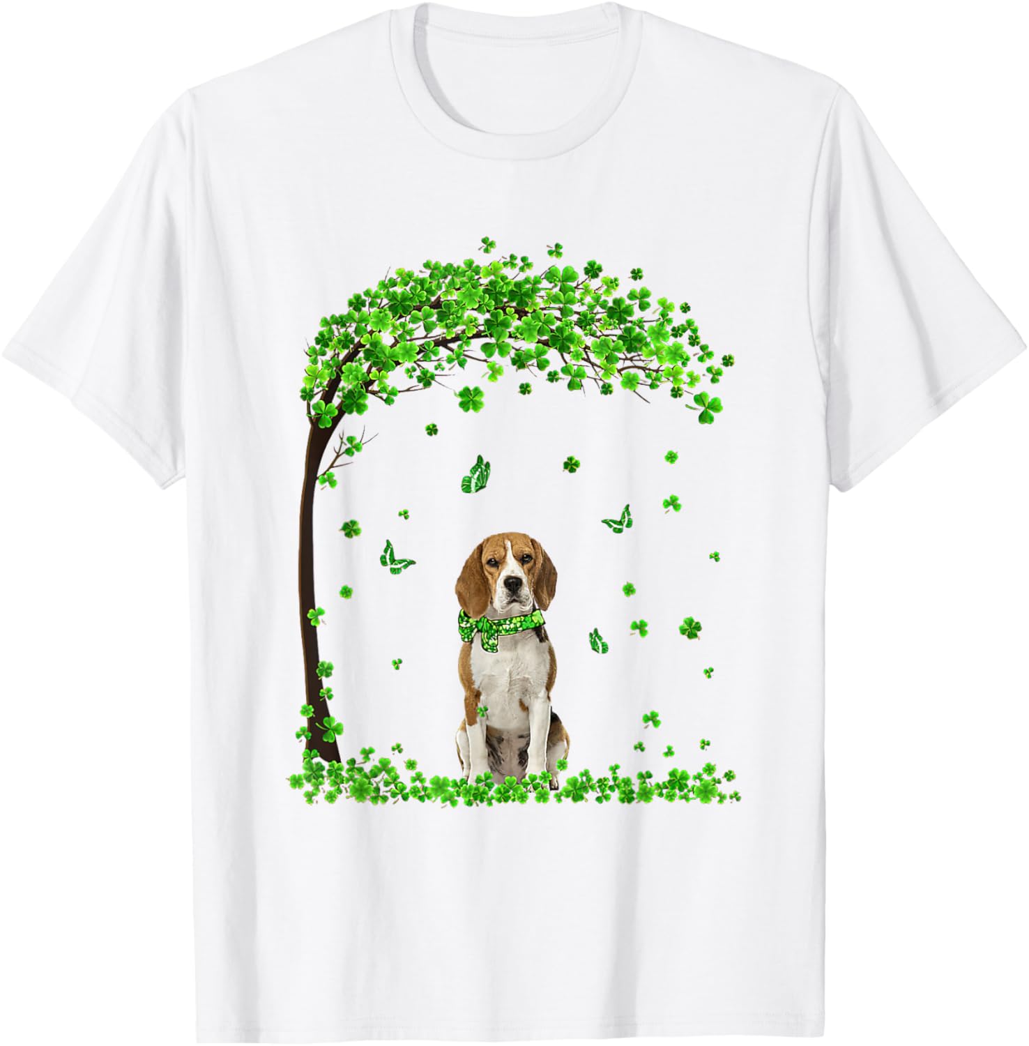 Beagle St Patricks Day Shamrock T-Shirt for Irish Dog Lovers - 5