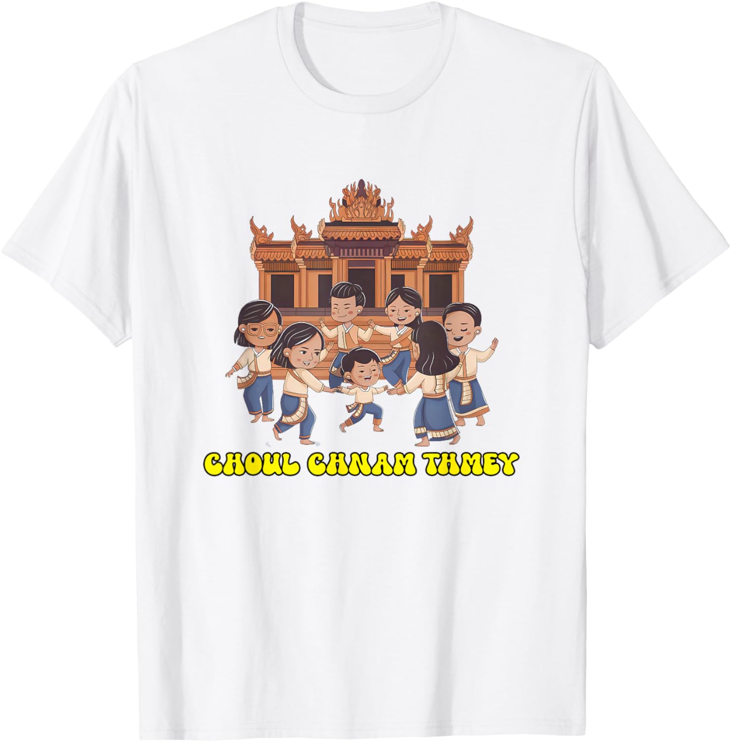 Happy Khmer New Year T-Shirt Choul Chnam Thmey for Cambodia Celebrations - 9