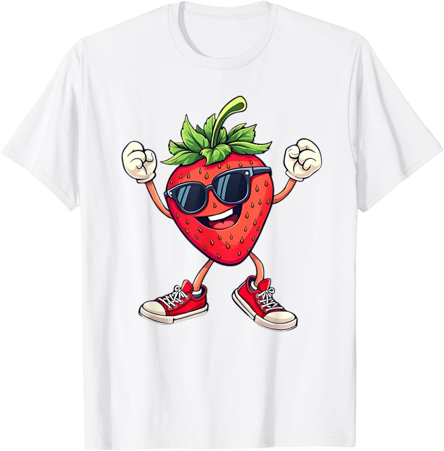 Fun Partying Strawberry Costume T-Shirt for Kids Boys and Girls - 14