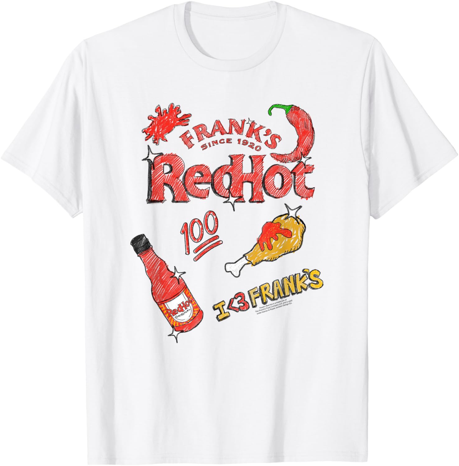 Frank's RedHot Funny T-Shirt for Food Lovers - Trendy Apparel for All - 3