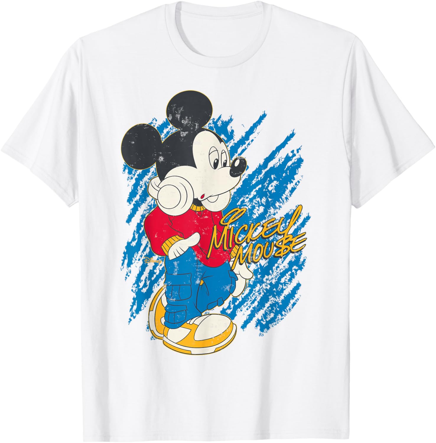 Mickey Mouse Laid Back T-Shirt with Headphones for Casual Style - 4