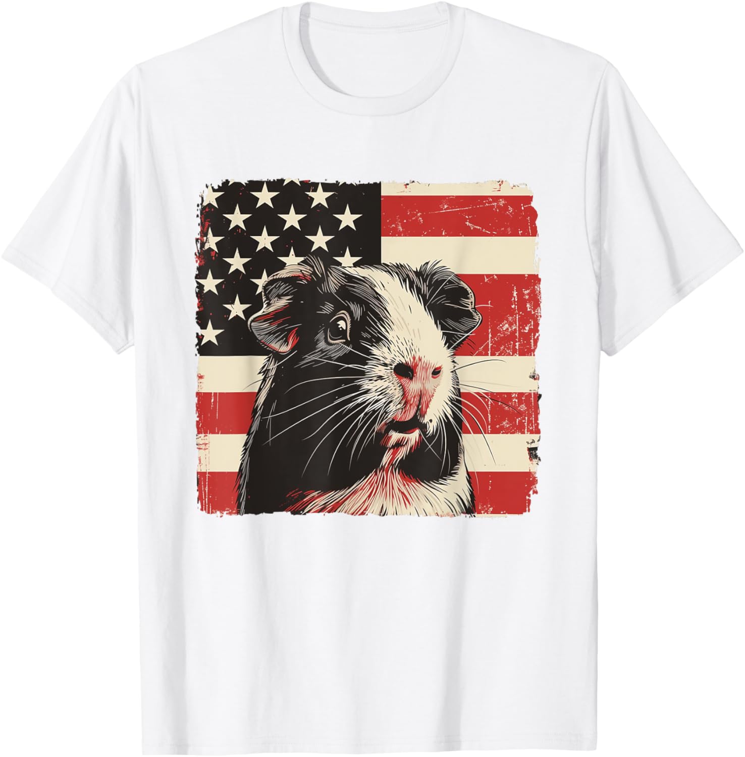 Patriotic Guinea Pig 4th of July T-Shirt for Boys and Kids - 8