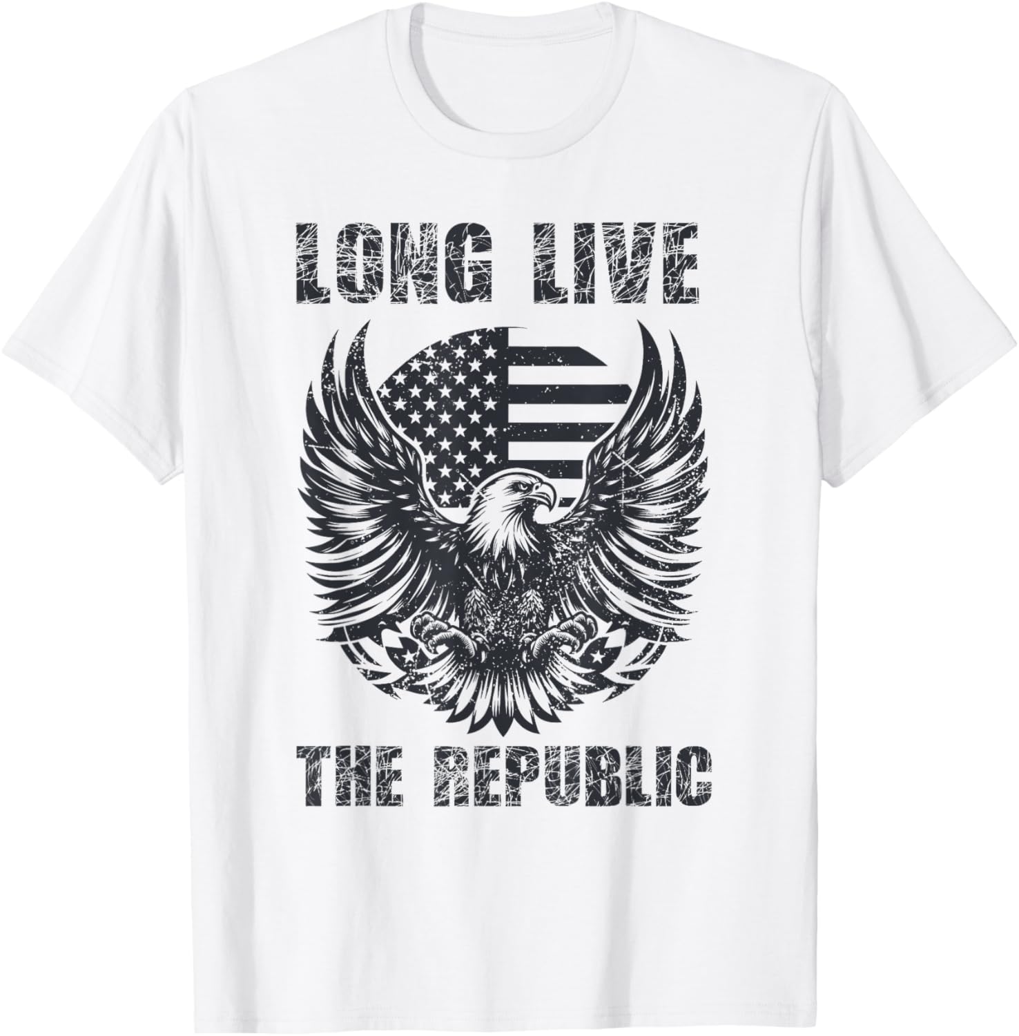 Long Live the Republic US Flag T-Shirt for Patriotic Style and Comfort - 7