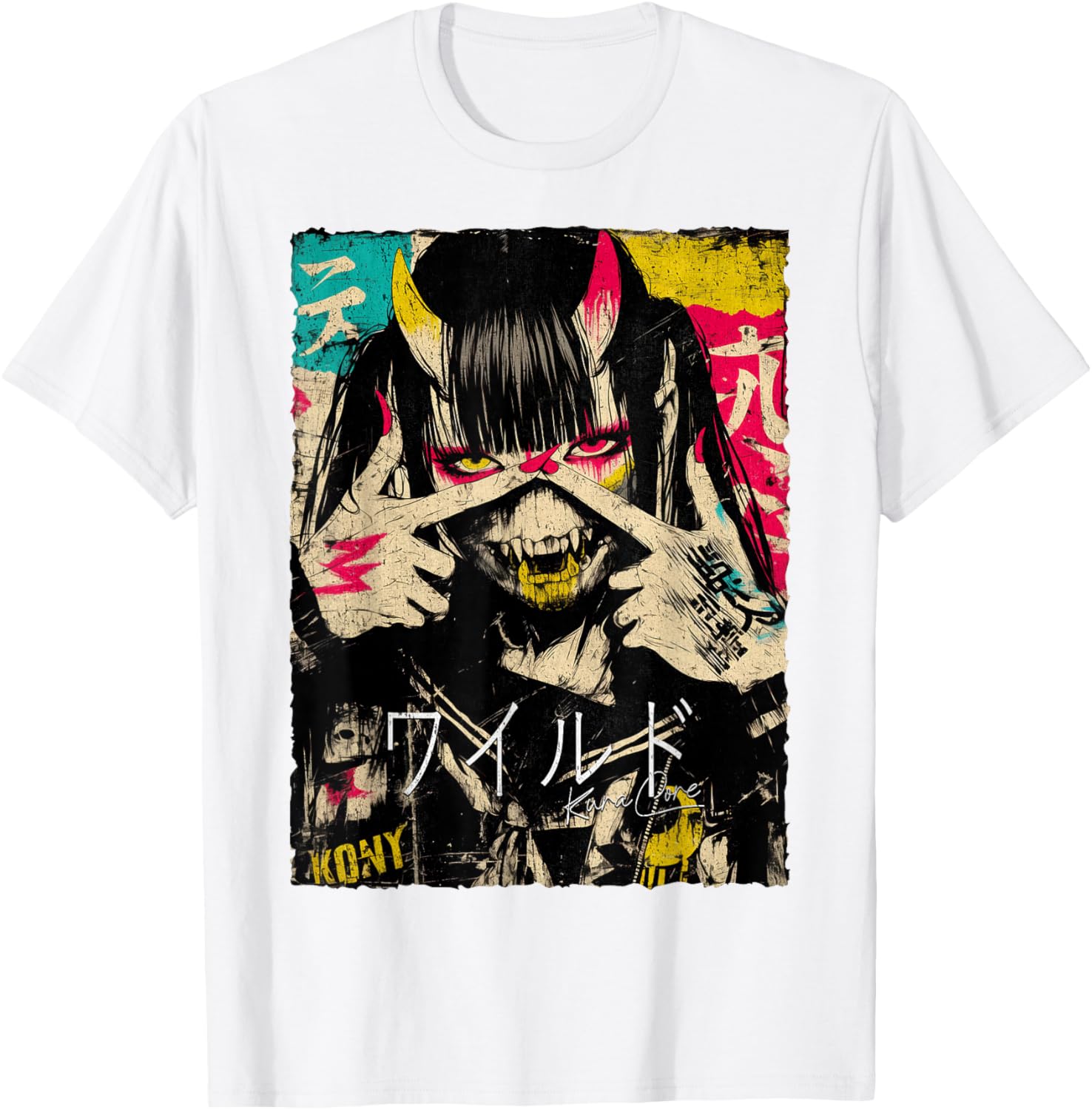 Japanese Cyberpunk Y2K Retro Techwear Anime T-Shirt for Street Style - 12