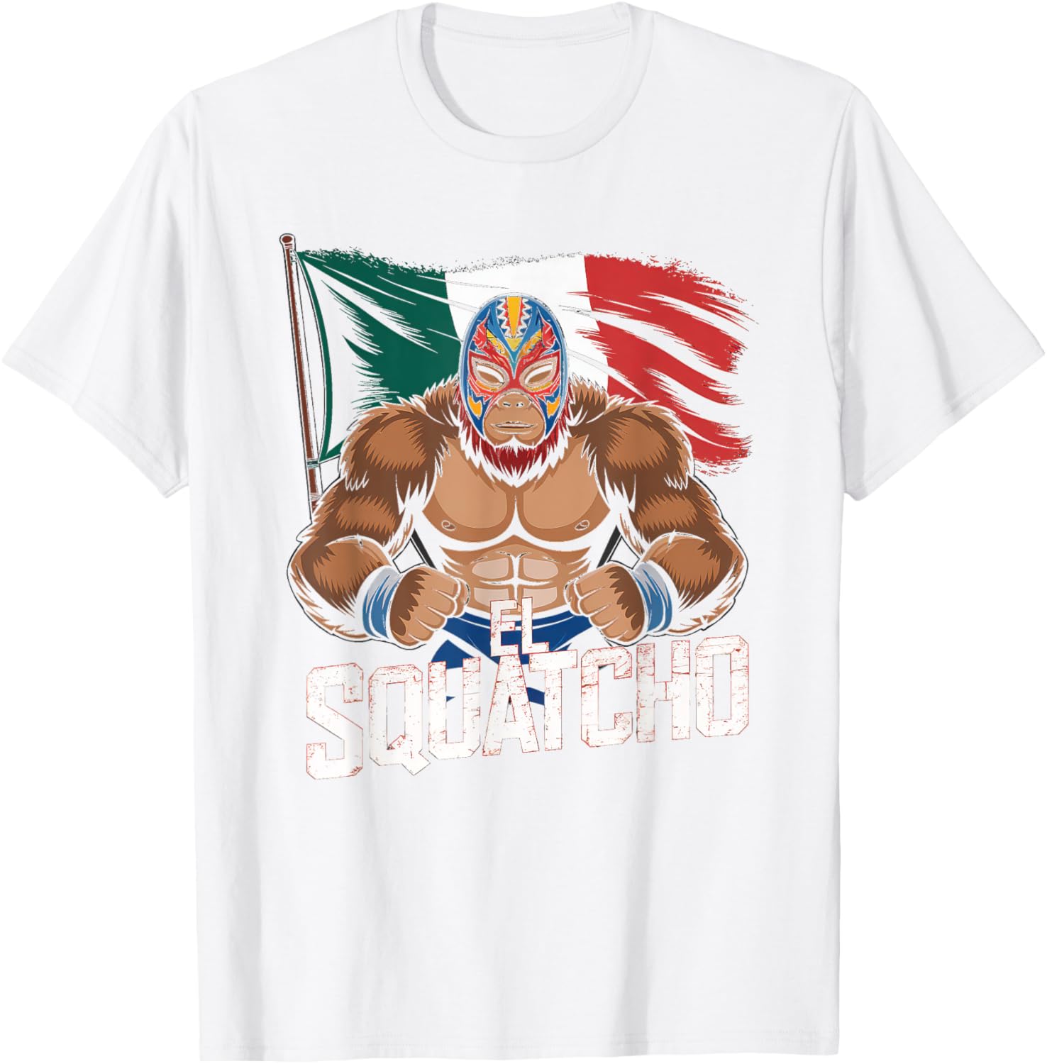 El Squatcho Bigfoot T-Shirt for Men and Women - Fun Sasquatch Design - 7