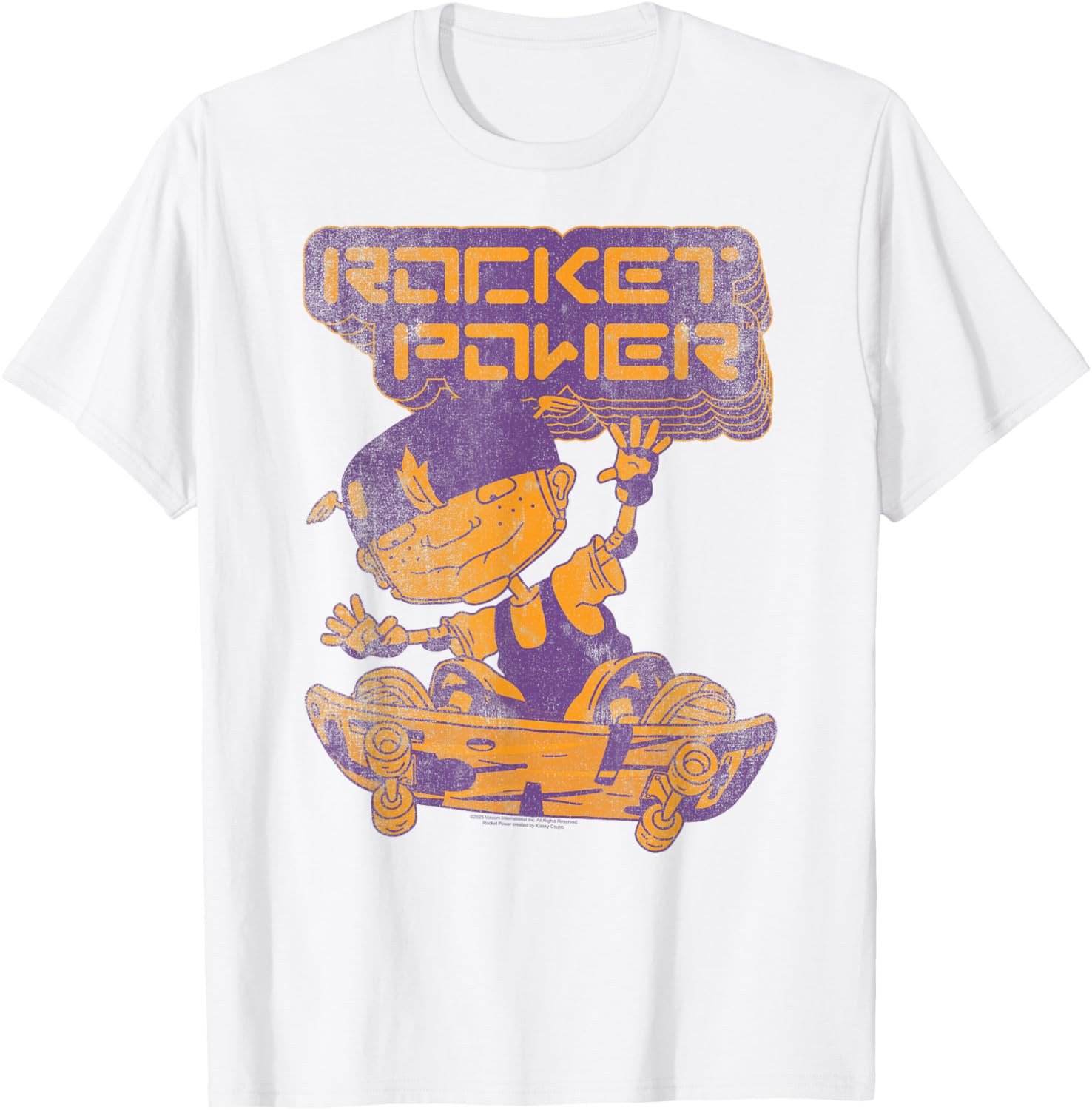 Rocket Power Vintage Skateboard Logo Cartoon T-Shirt for Cool Styles - 5