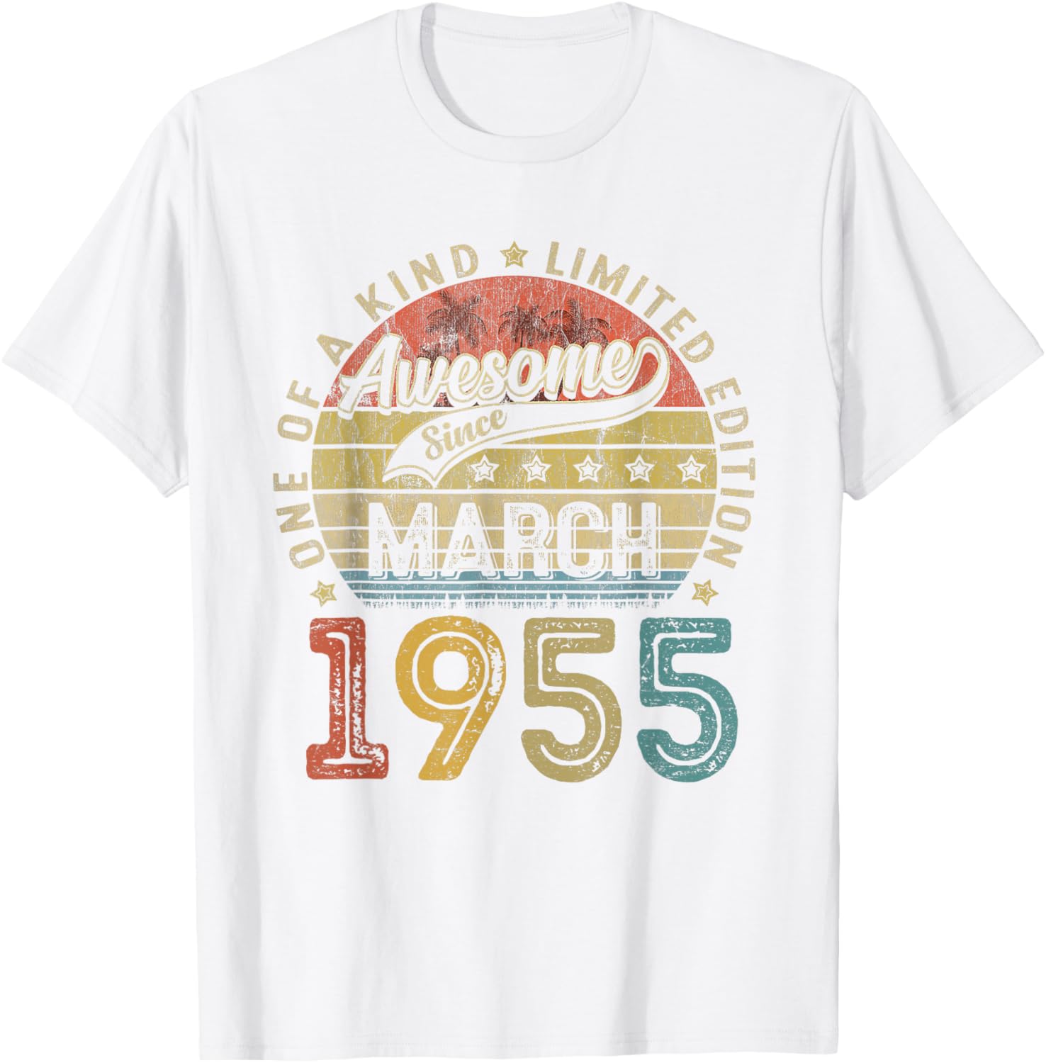Funny 70th Birthday T-Shirt Vintage Retro March 1955 Gift for Him/Her - 4