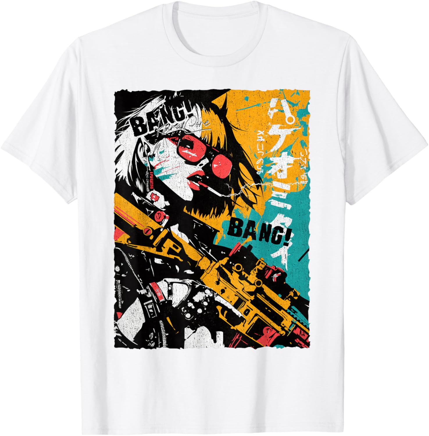 Trendy Japanese Cyberpunk Y2K Retro Techwear Manga T-Shirt for Fans - 17