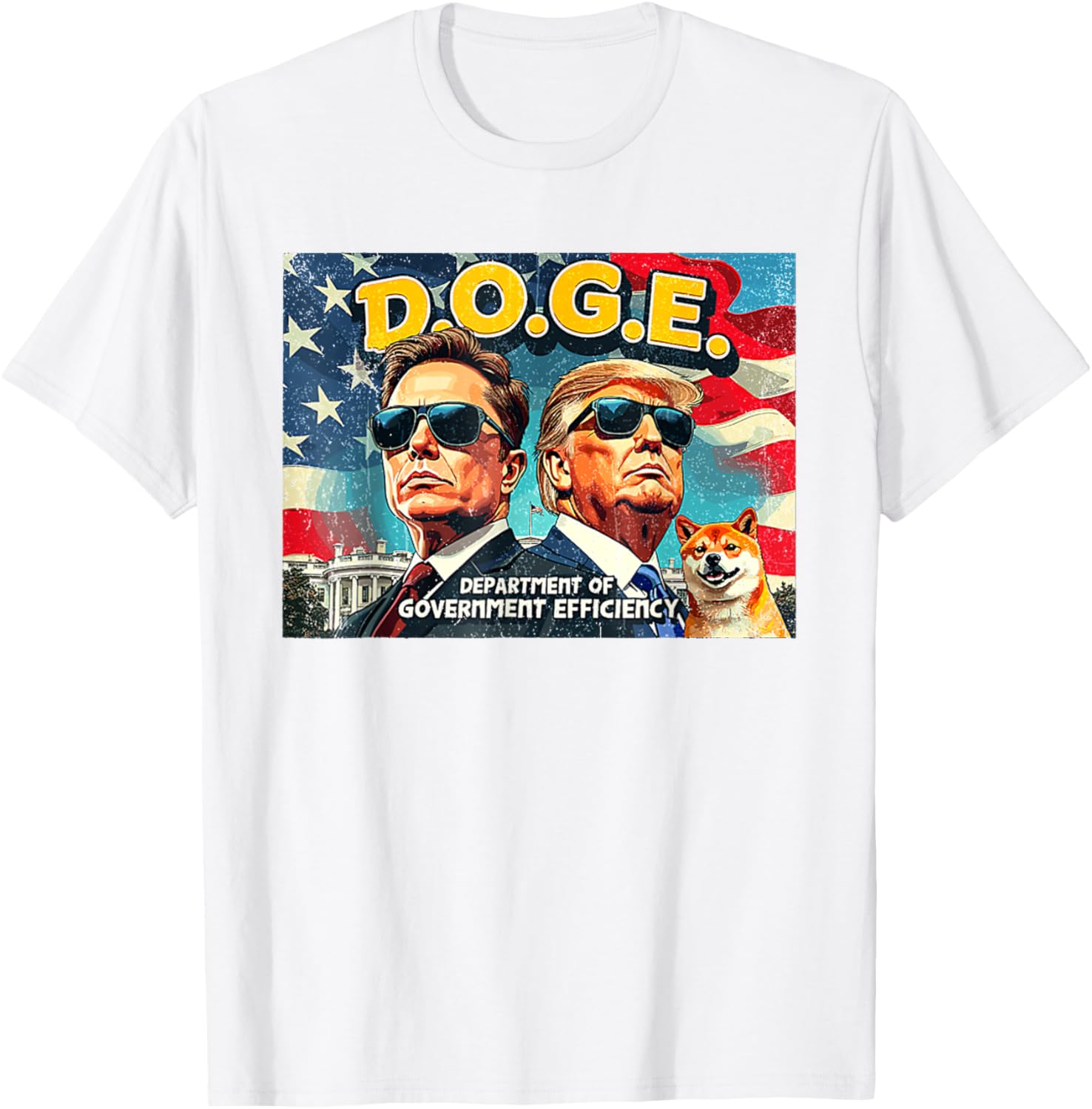 DOGE Department of Government Efficiency Trump 47th Anniversary T-Shirt - 2