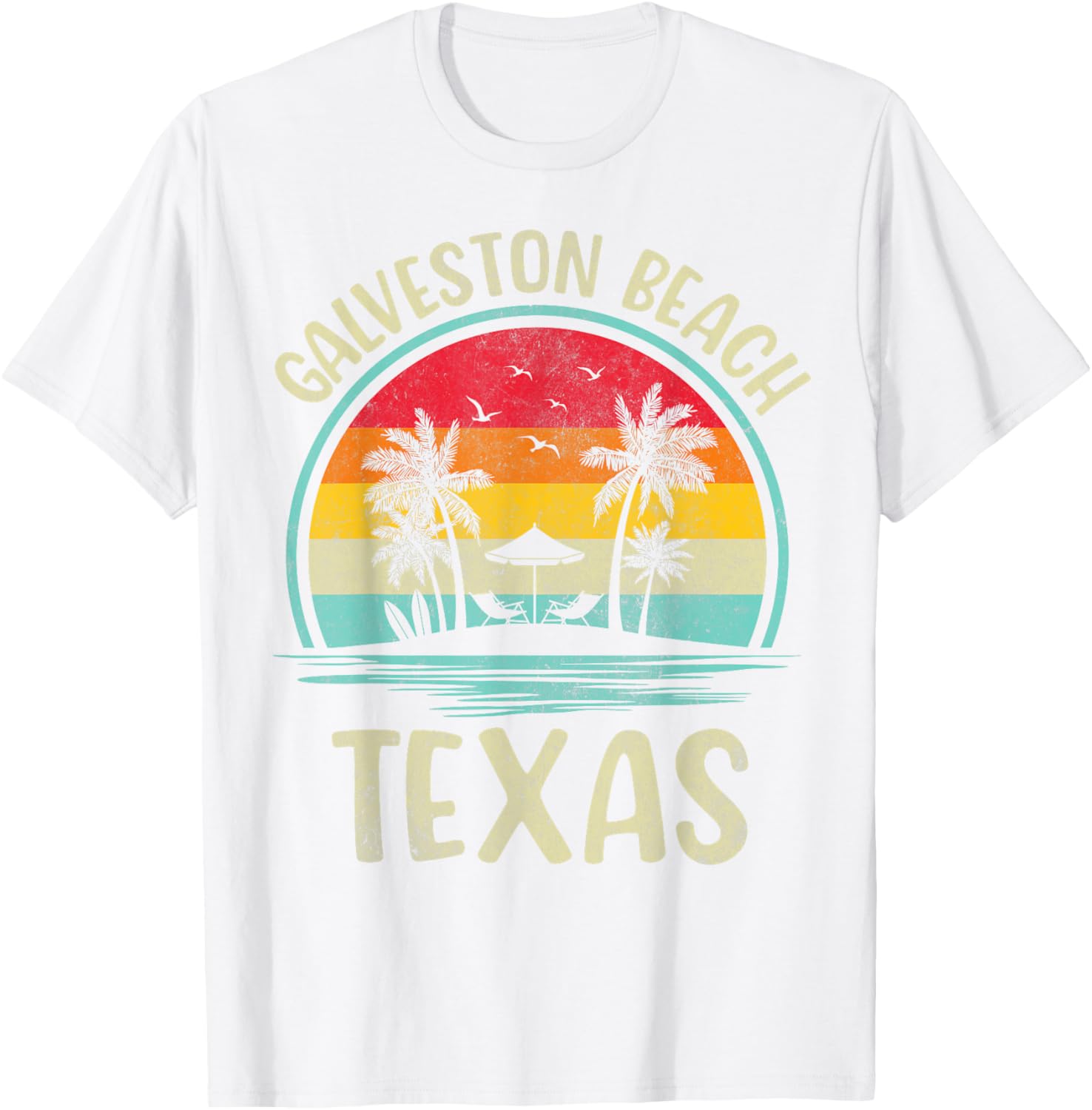 Galveston Beach Summer Vacation Palm Tree Family T-Shirt for Fun Days - 11