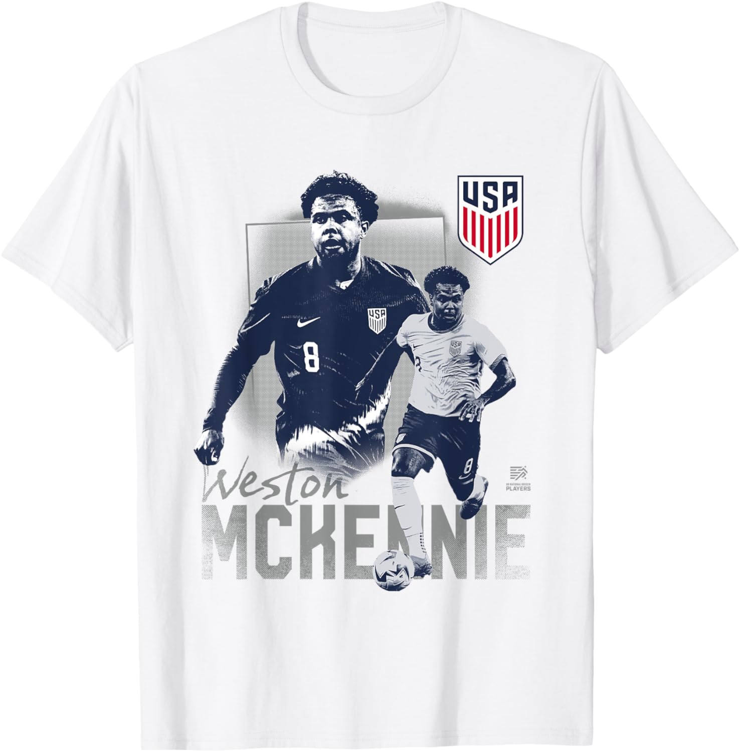 Official US Soccer Weston McKennie T-Shirt - Stylish Soccer Apparel - 1