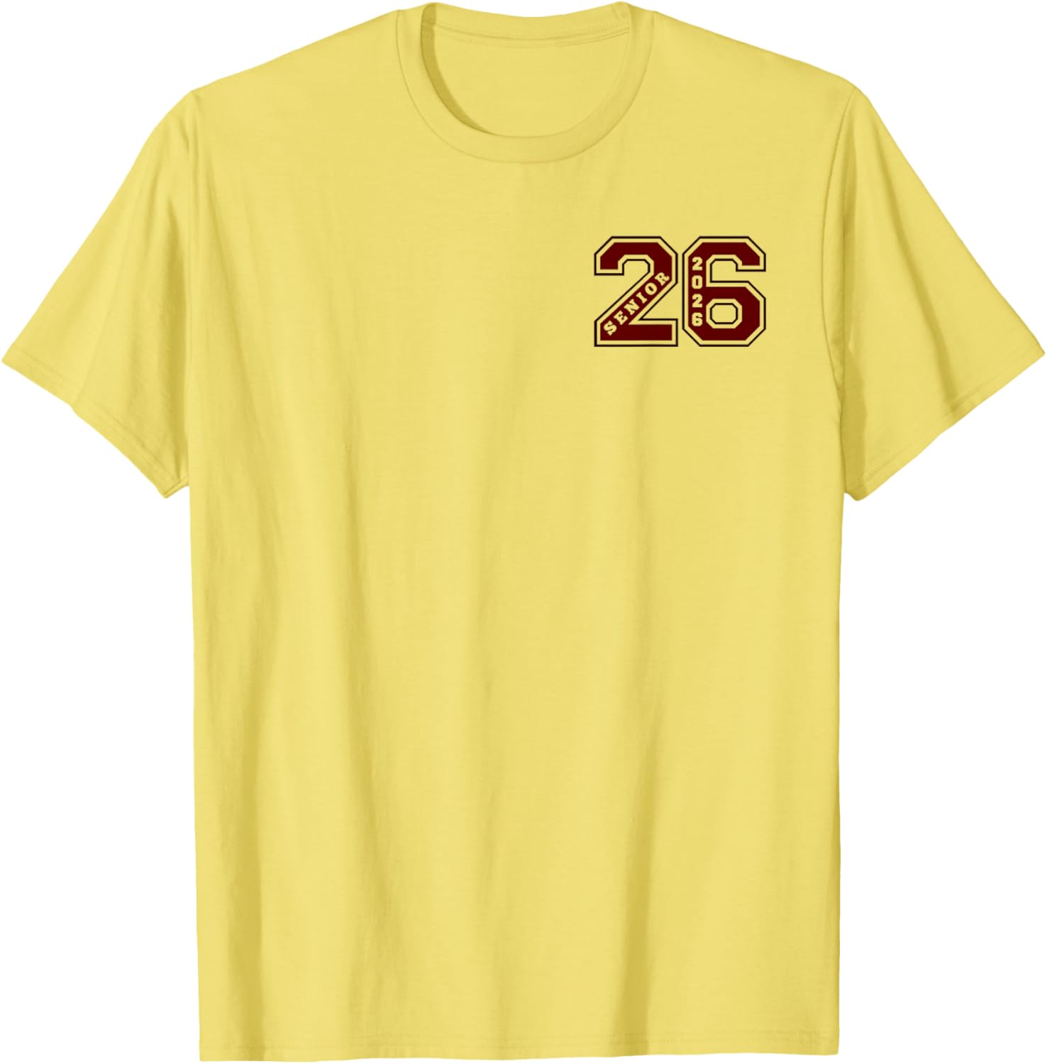 Maroon Senior Class 2026 T-Shirt - Elite Wear for Graduates - 11