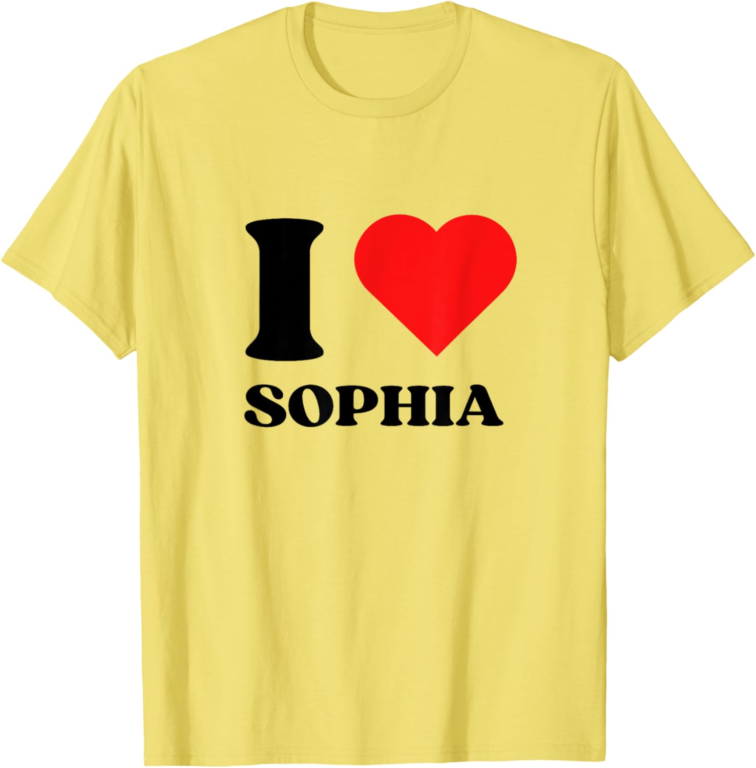 Cute I Love Sophia Y2K Valentine's Day T-Shirt for Trendy Style - 3