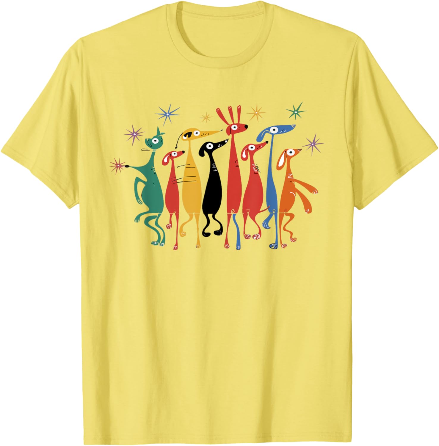 Retro Mid-Century Modern Dog T-Shirt 50s 60s Style for Pet Lovers - 10