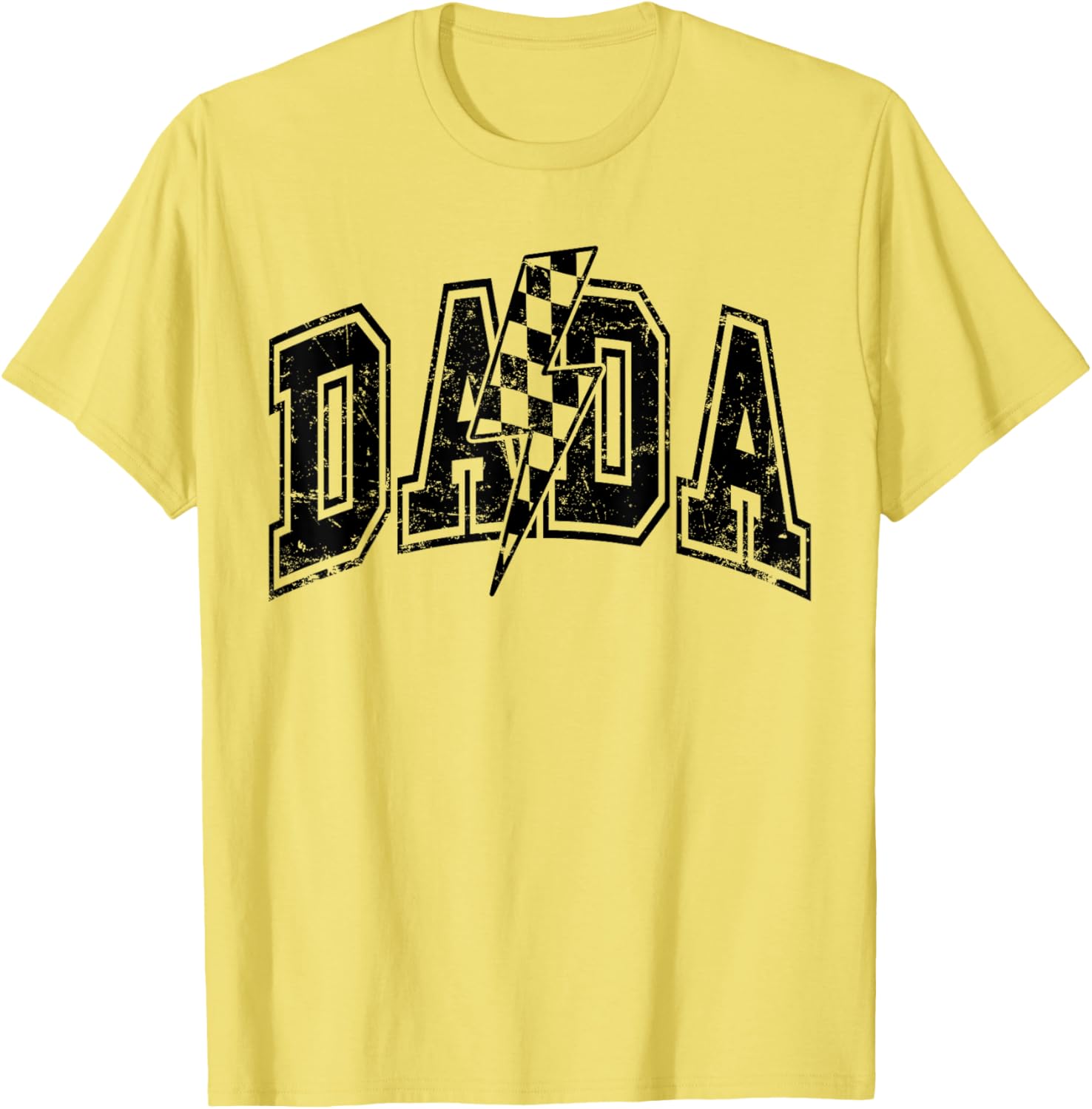 Dada Lightning Checkered Father's Day T-Shirt for Dad and Grandpa - 9