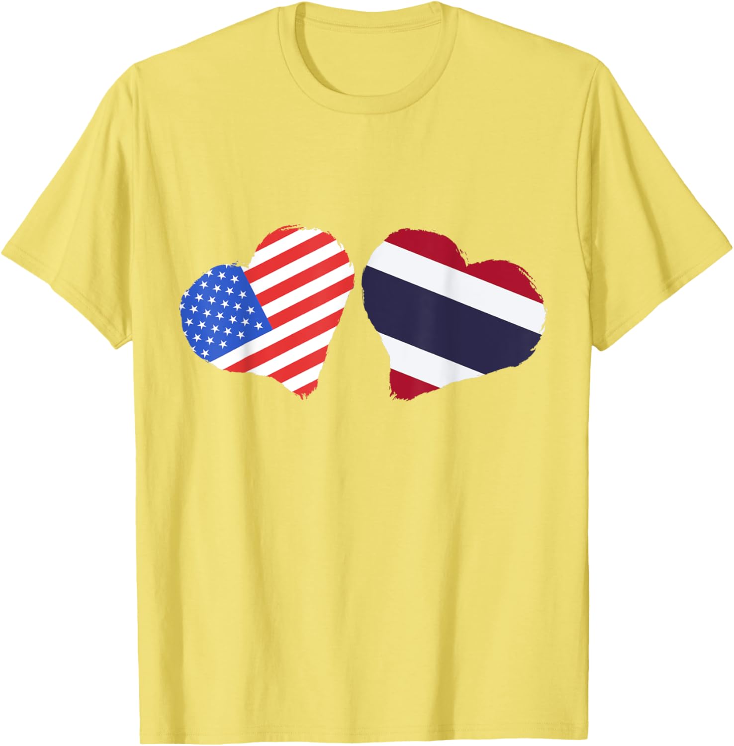 Thailand USA Heart Flag T-Shirt for Thai Roots and Pride in America - 22
