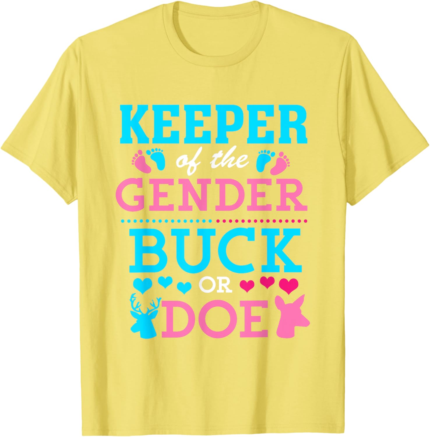 Funny Buck or Doe Gender Reveal T-Shirt for Baby Shower Celebrations - 23