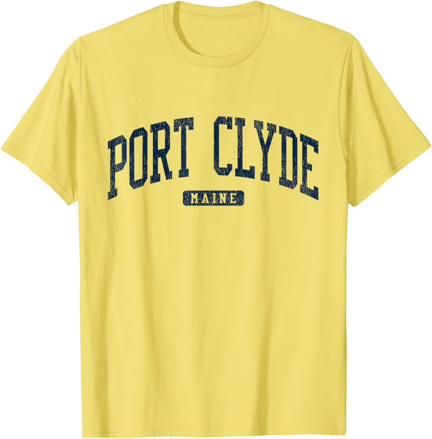 Port Clyde Maine University Style Blue T-Shirt for Casual Wear - 11